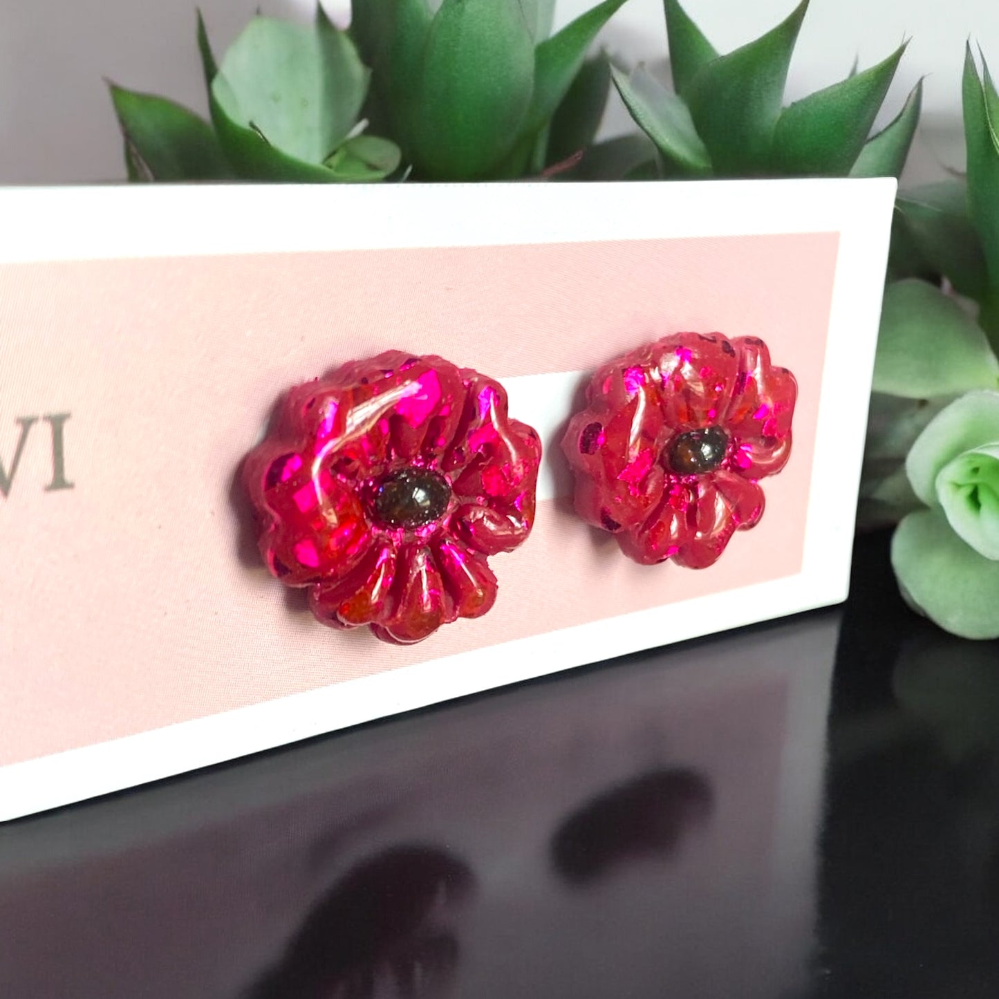 Tropical Bloom Stud Earrings