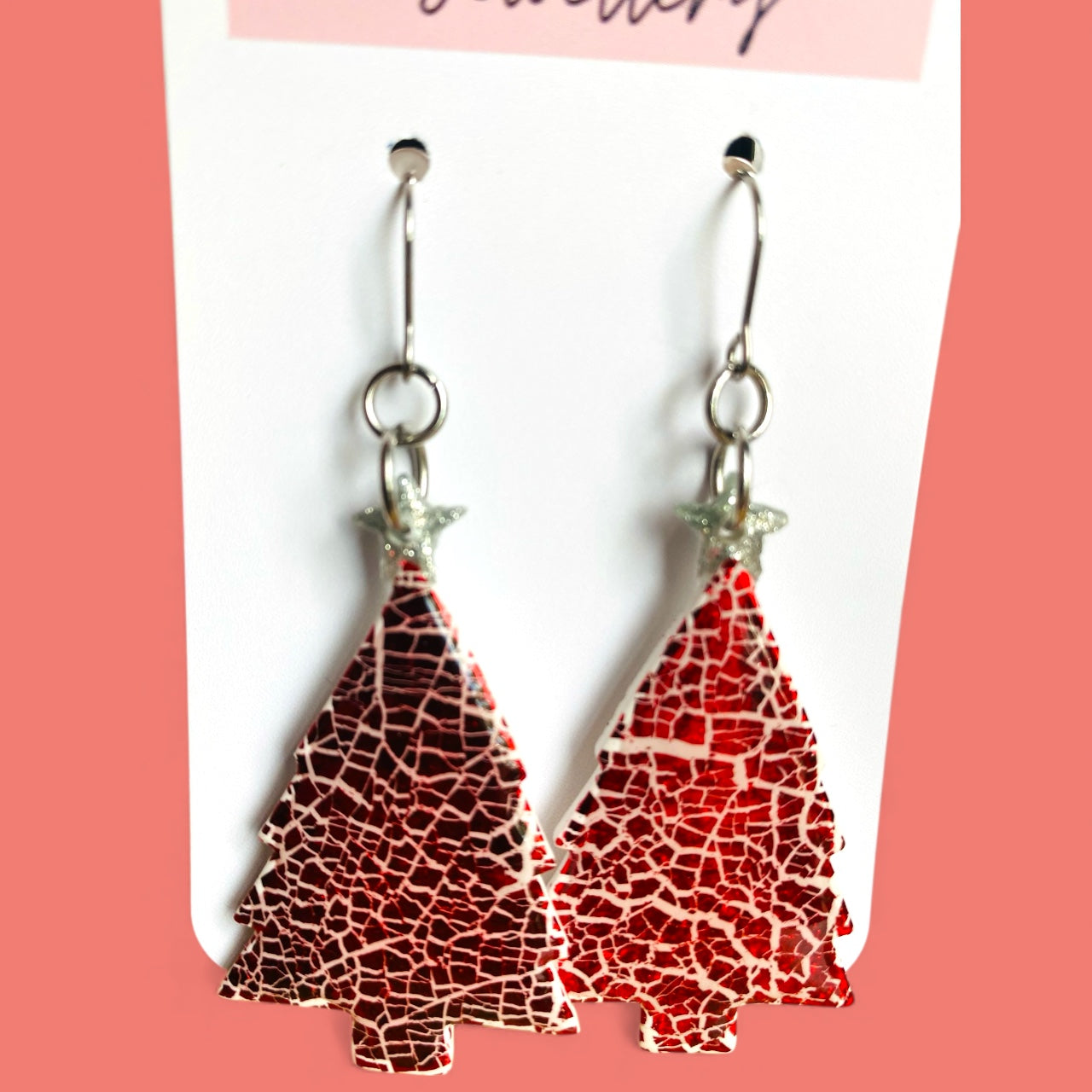 Red Sparkle Xmas Trees