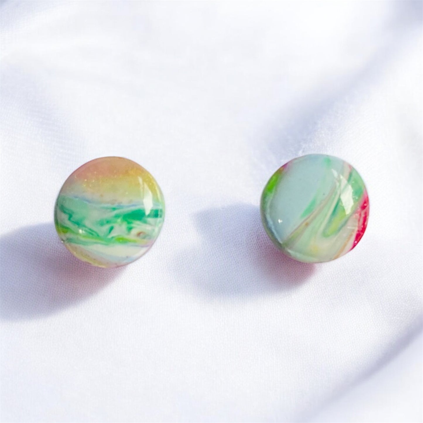 Earth Orb stud earrings