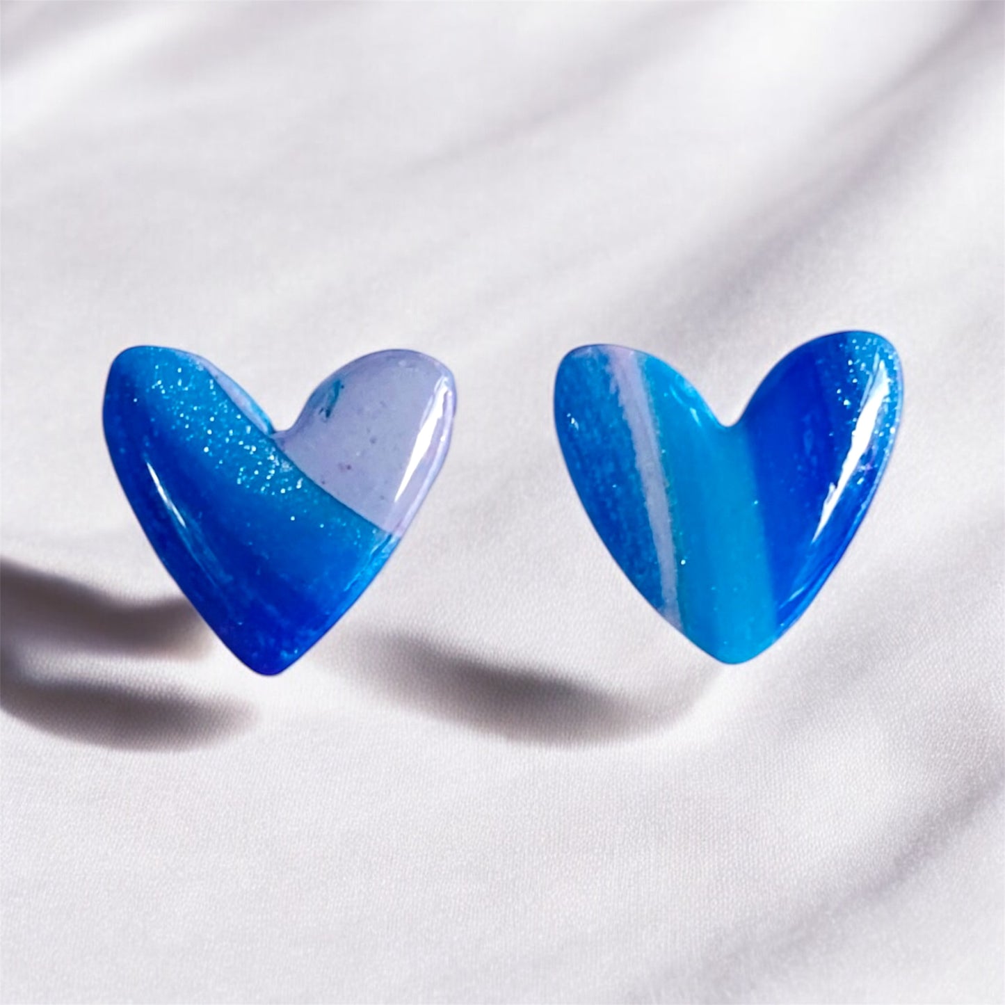 Keep Calm Heart Stud Earrings