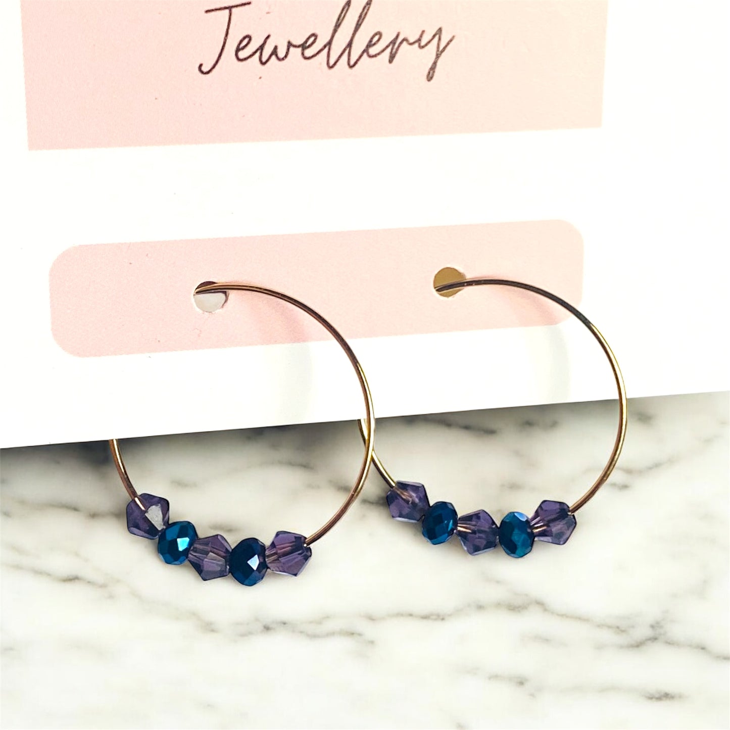 Cosmic Beaded Hoop