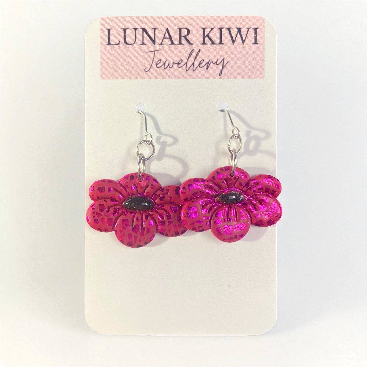 Purple Petal Earrings