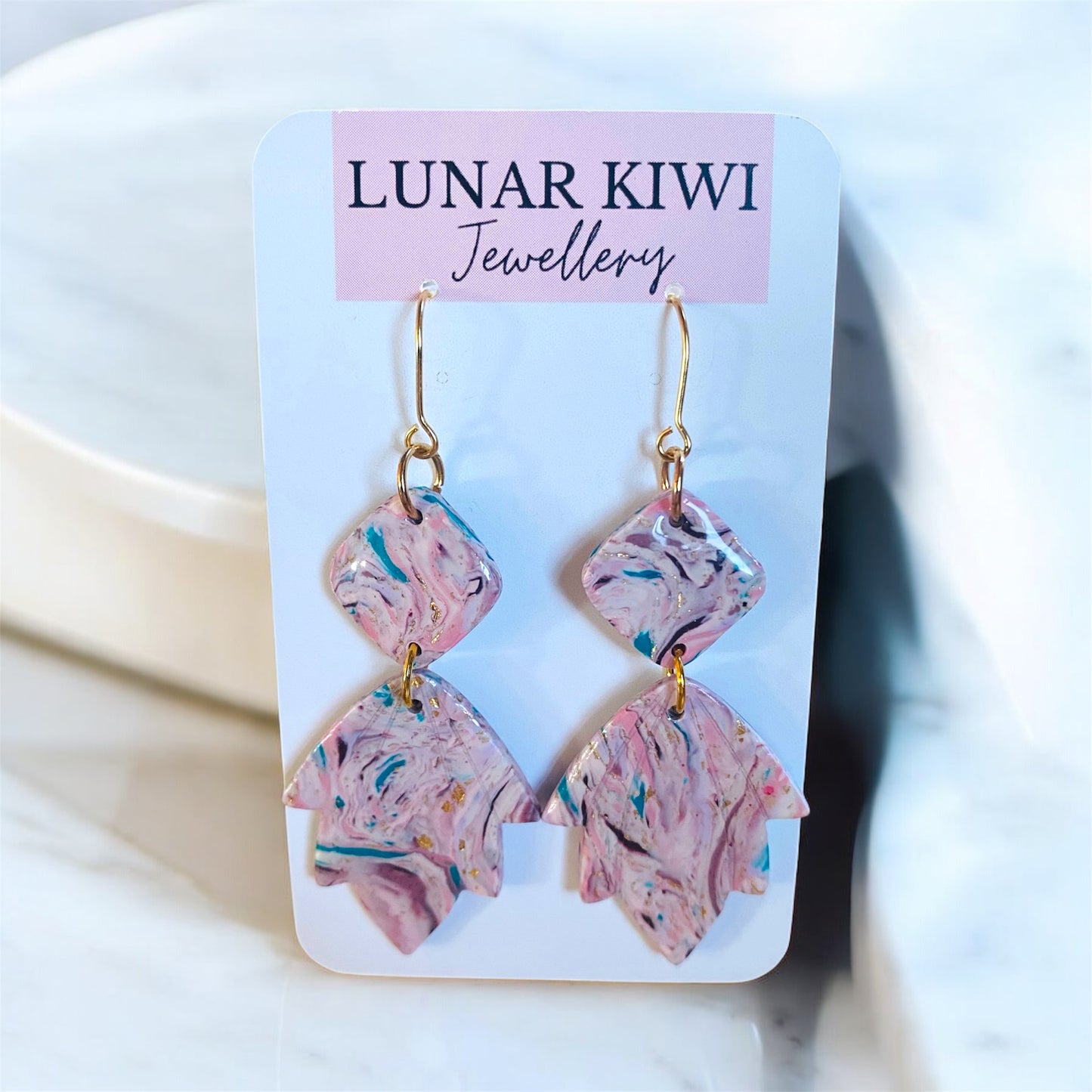 Marbled Bloom Earrings