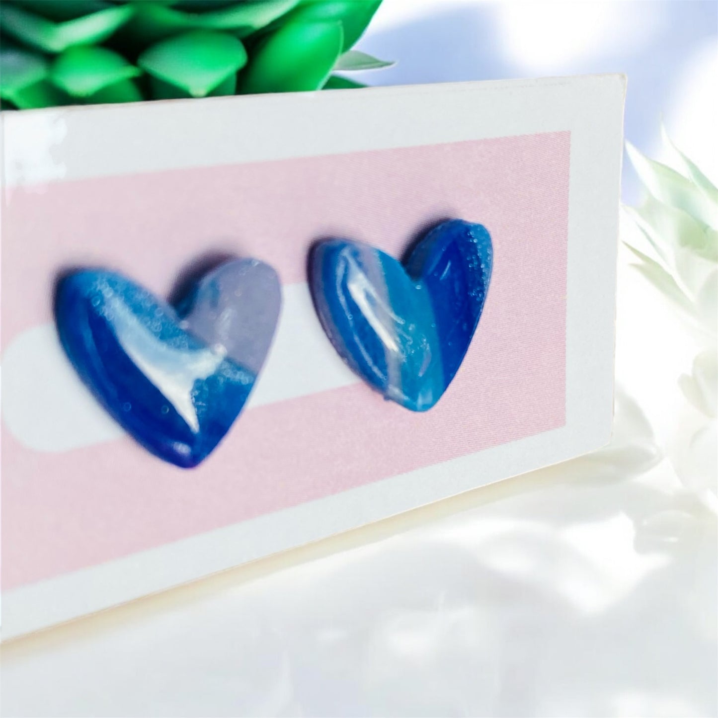 Keep Calm Heart Stud Earrings