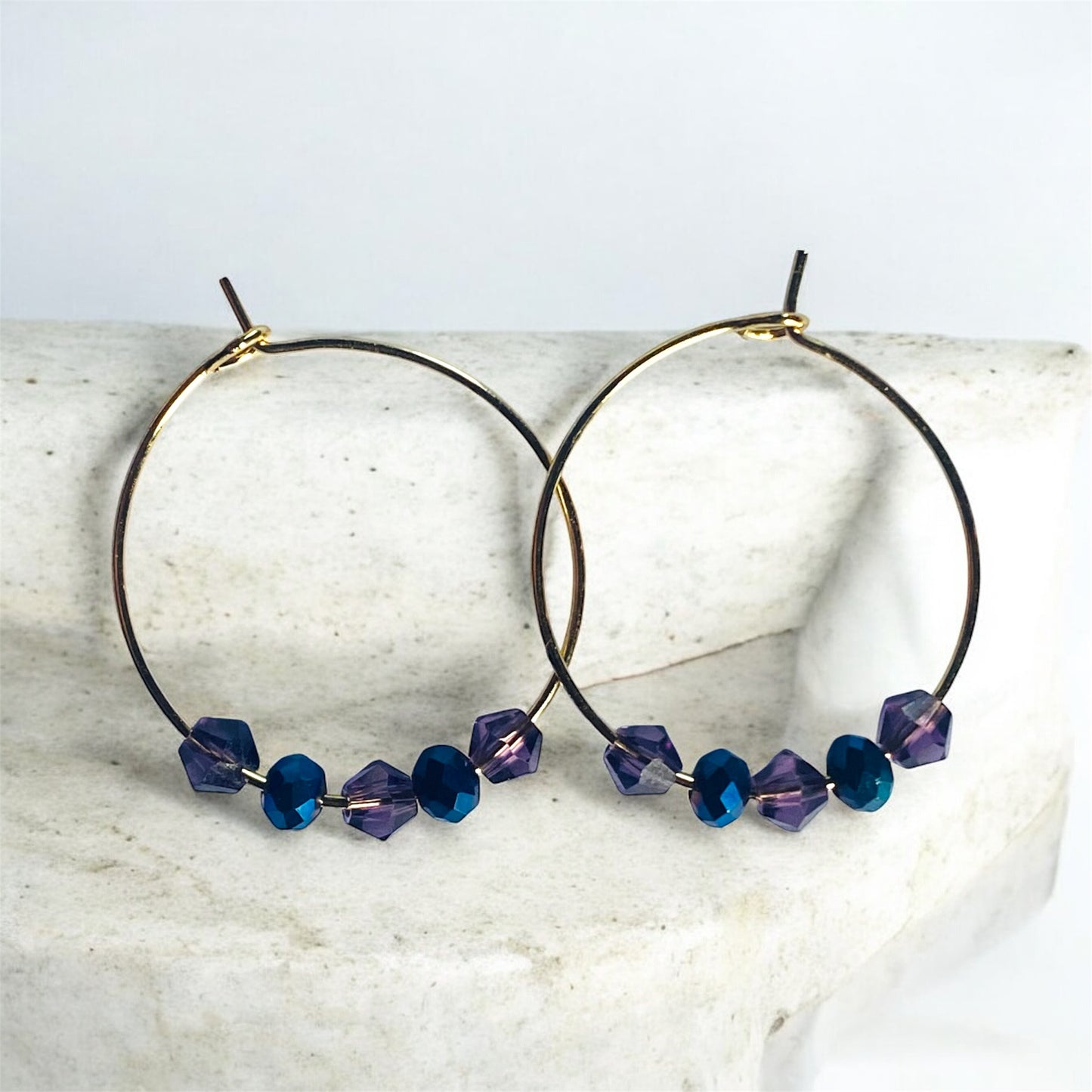 Cosmic Beaded Hoop