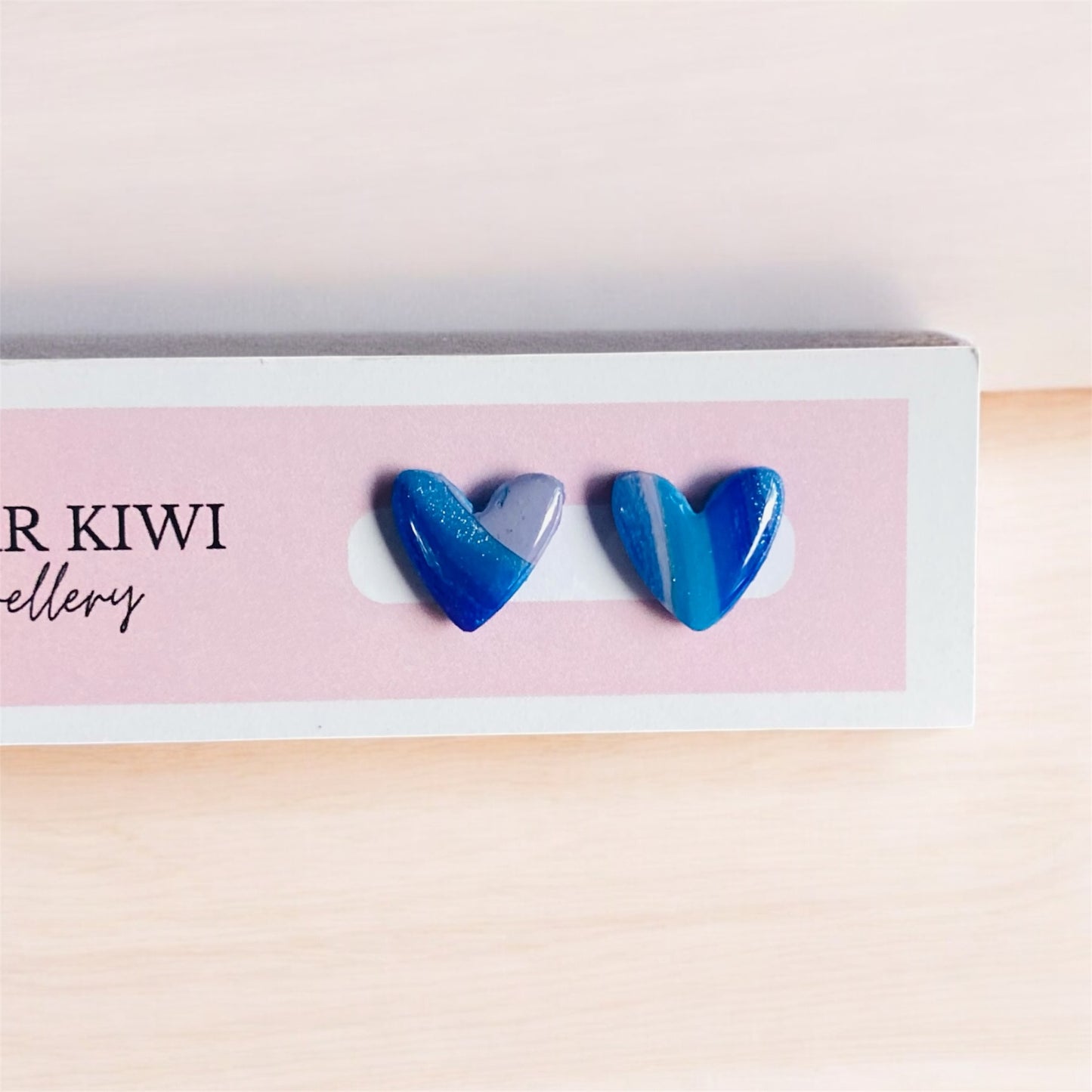Keep Calm Heart Stud Earrings