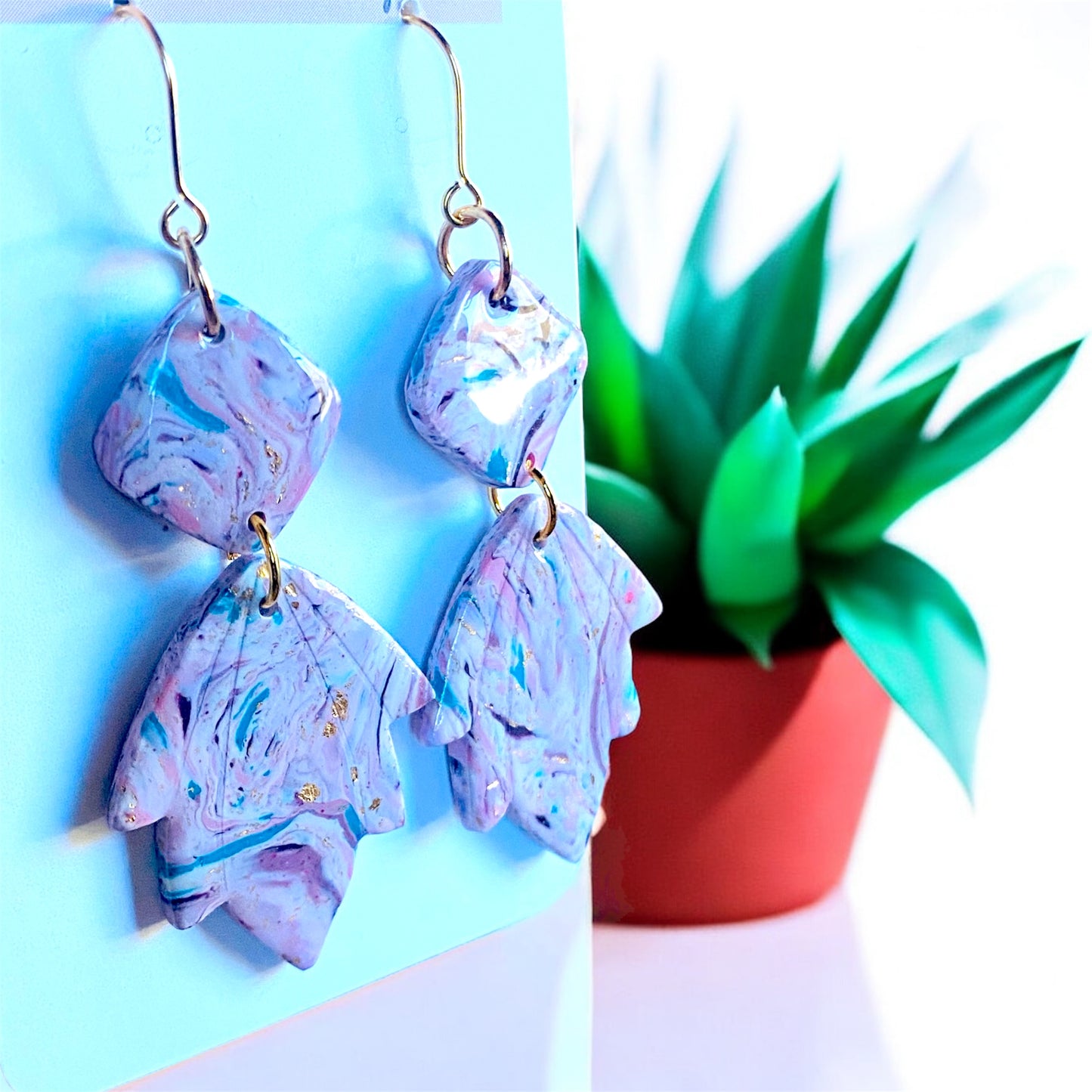 Marbled Bloom Earrings