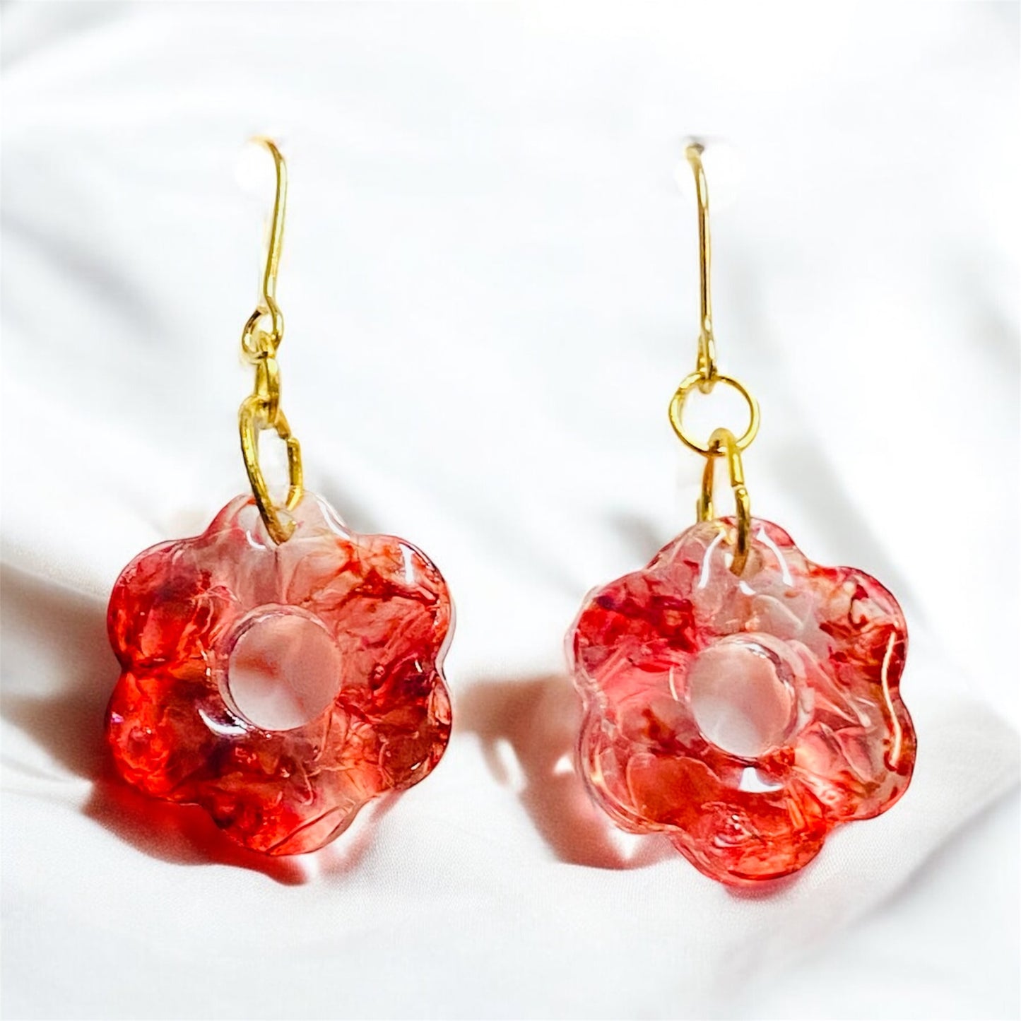 Misty Red Dream Earrings