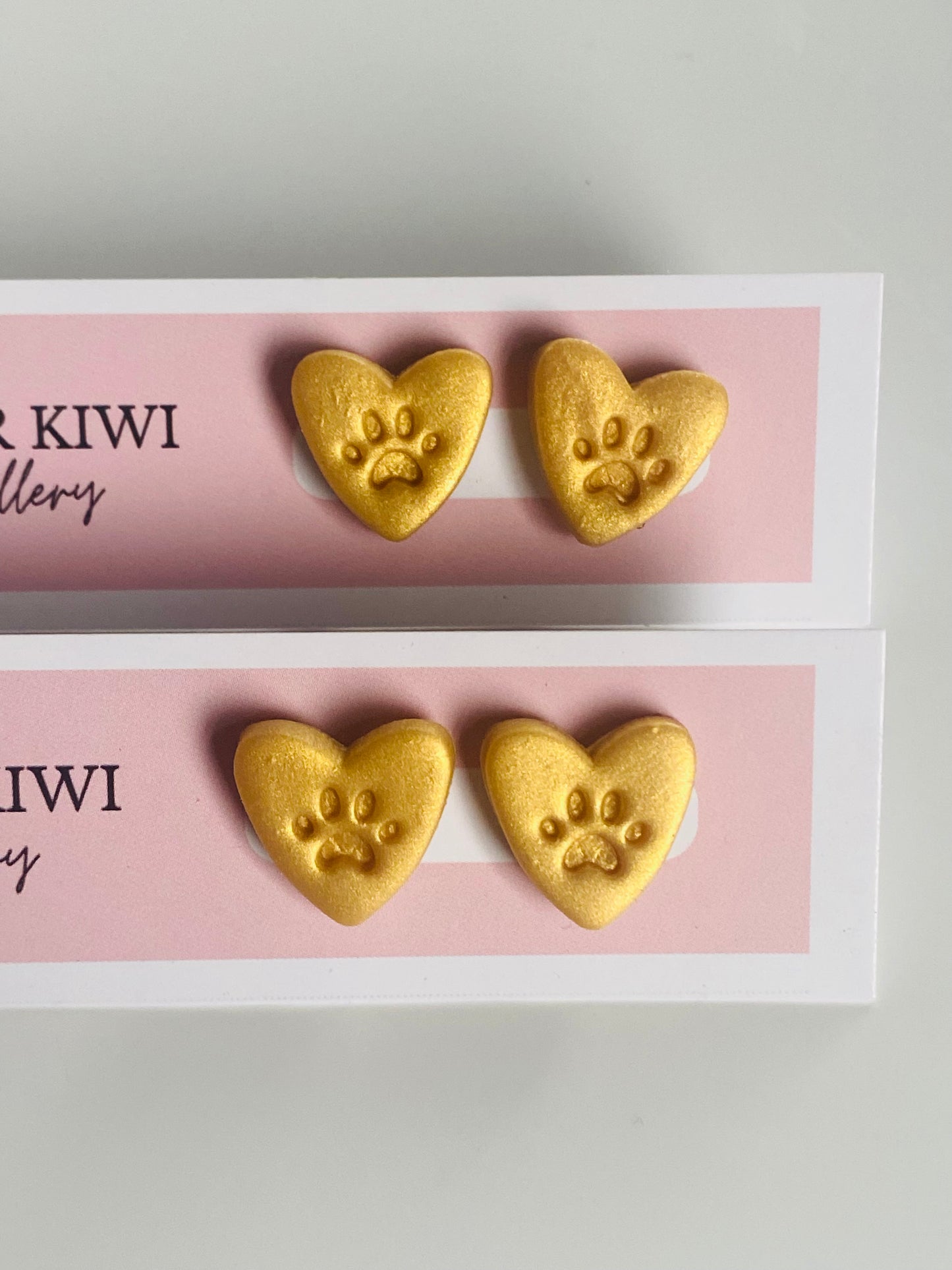 Pawfect Love Heart Studs