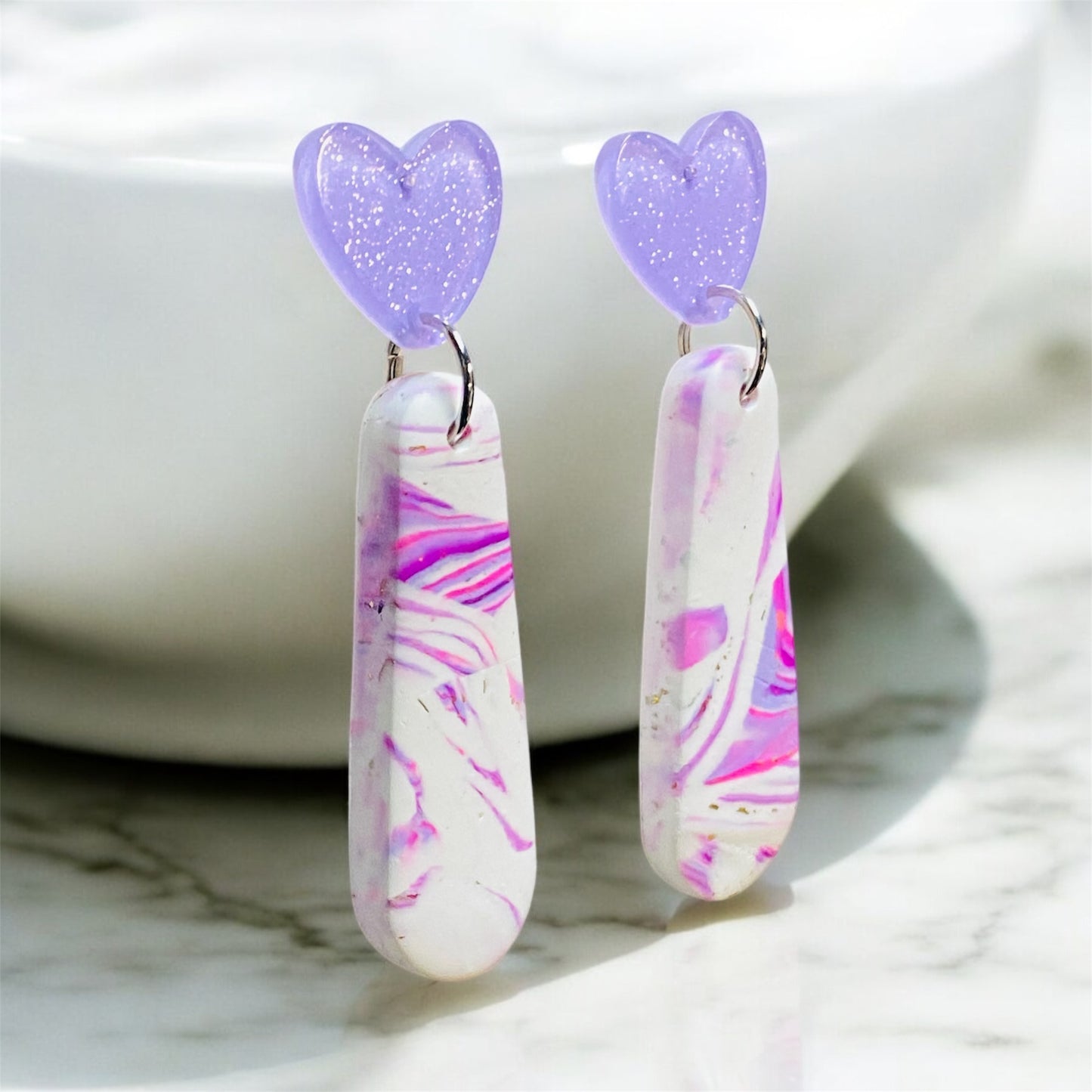 Lilac Drop Earrings