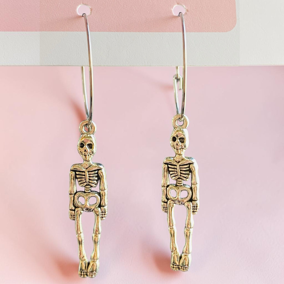 Skeleton Hoop Earrings
