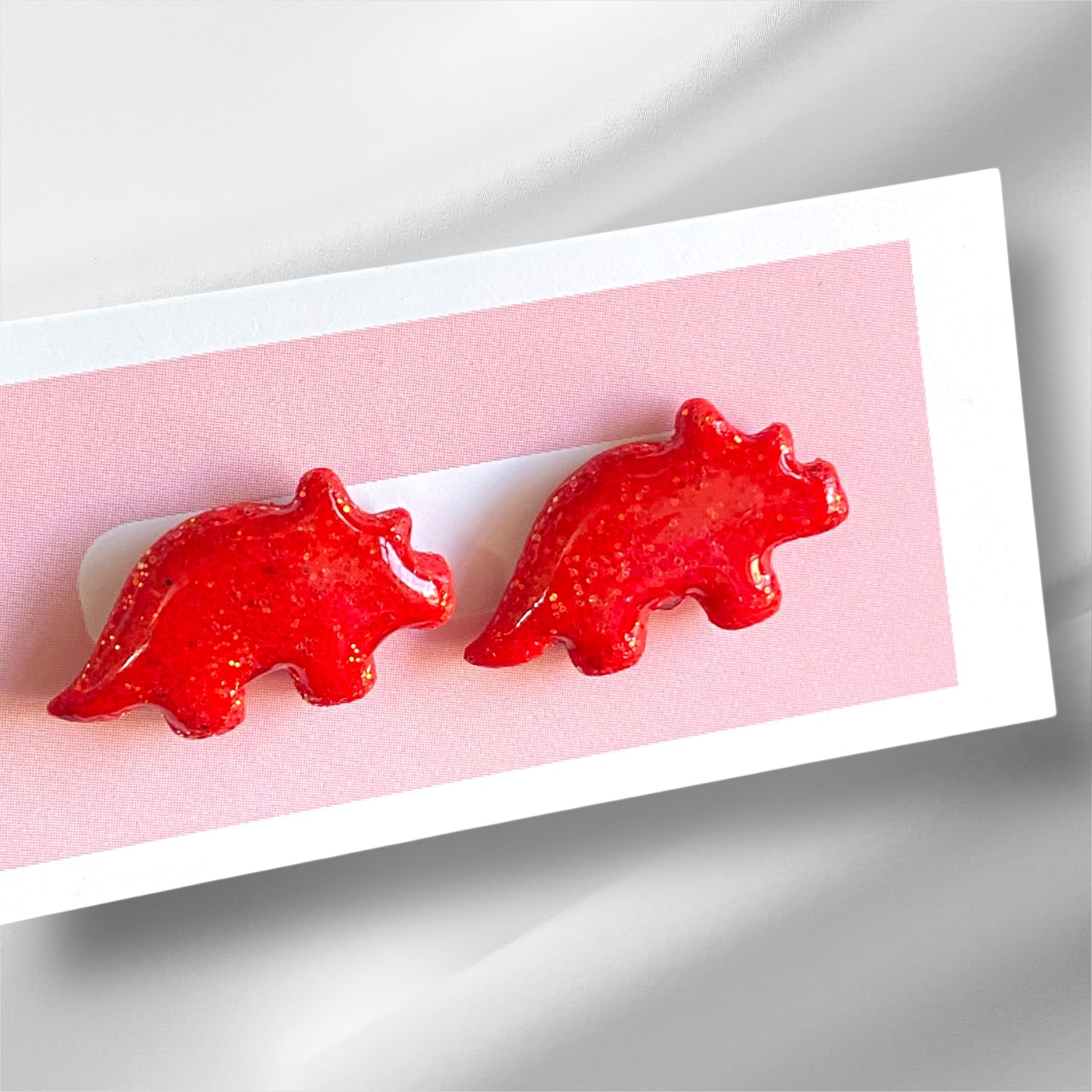 Triceratops Stud Earrings