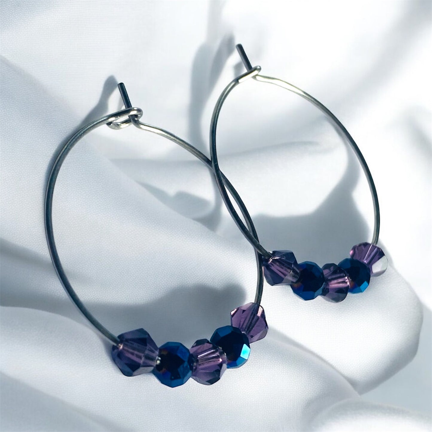 Cosmic Beaded Hoop