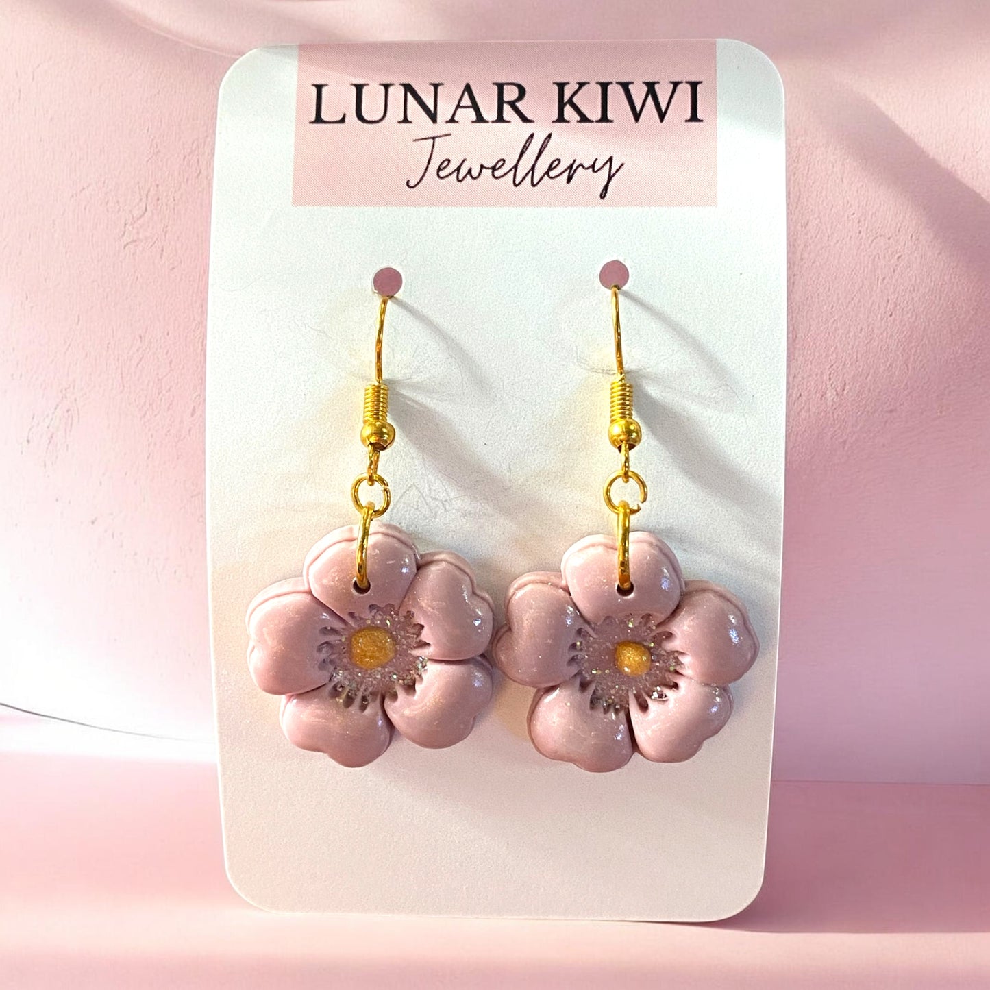 Pink Posy Earrings