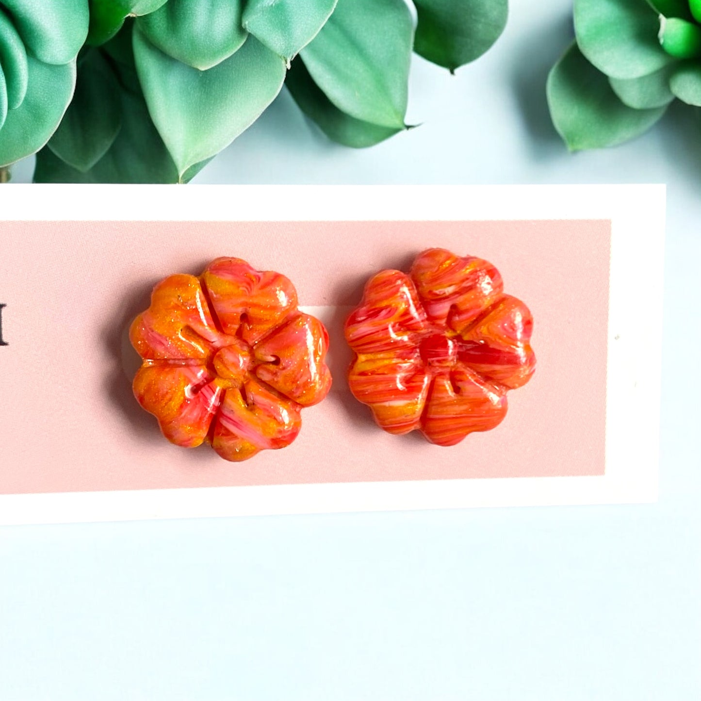 Tropical Bloom Stud Earrings