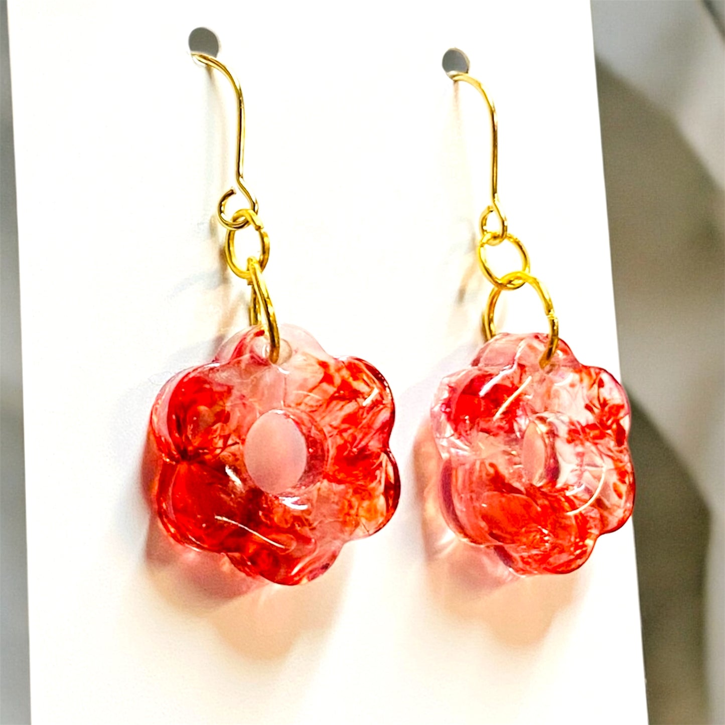 Misty Red Dream Earrings