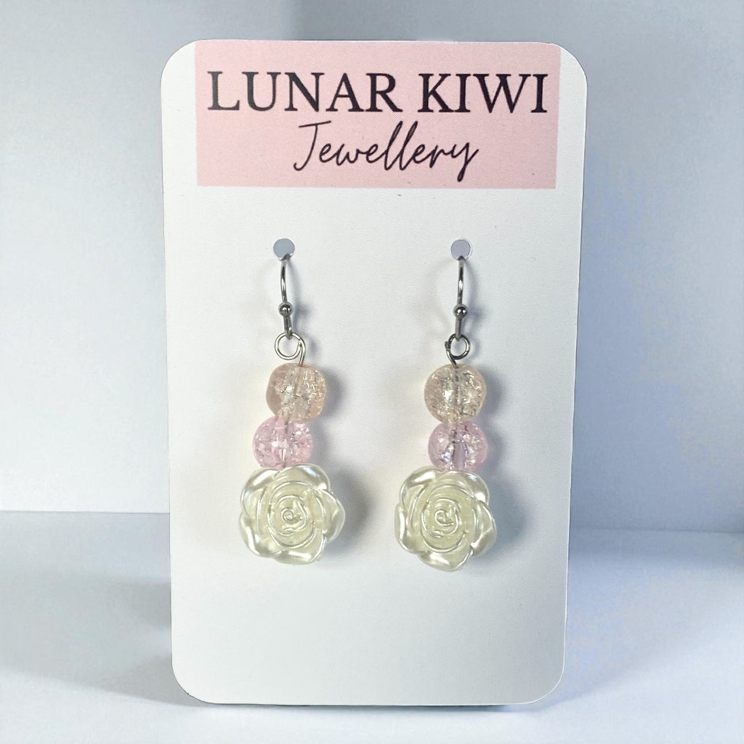 Pastel Rose Earrings