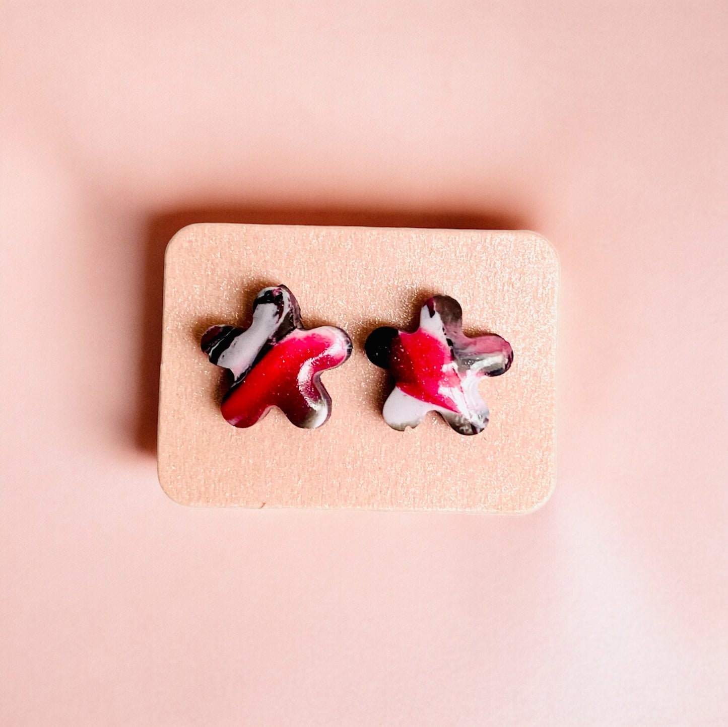 Be Unstoppable - Black & Red Studs