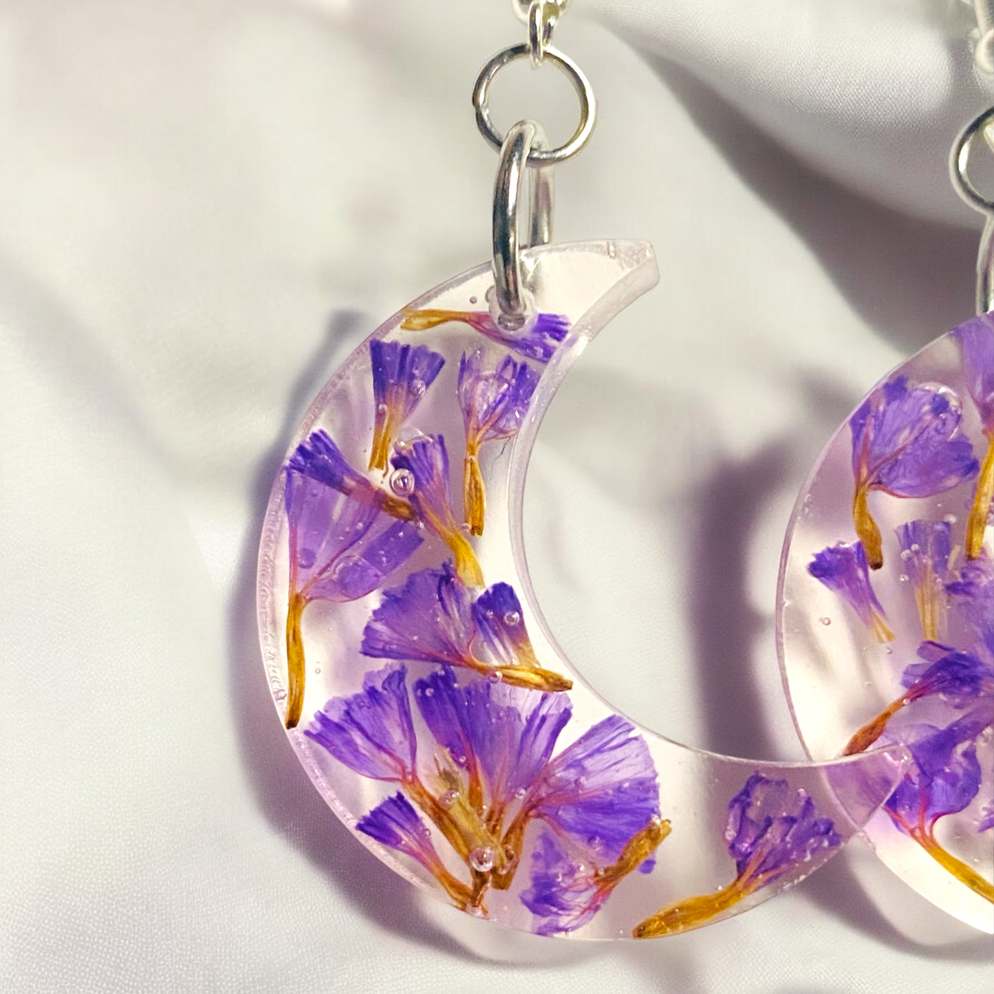 Lunar Bloom Dangly Earrings