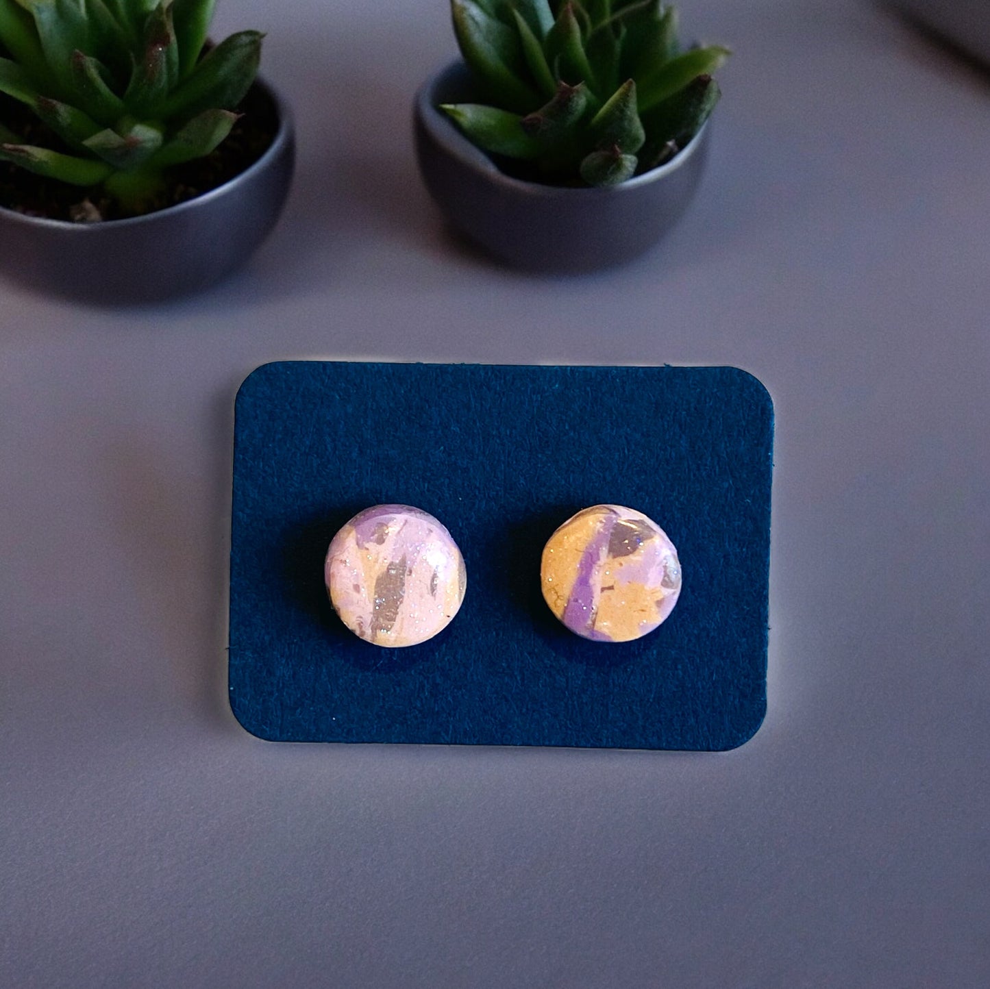 Be Mindful - Neutral Toned Stud Earrings