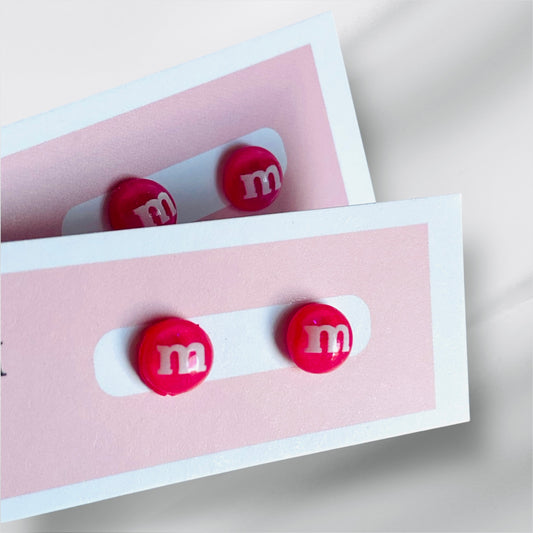 M&M stud earrings
