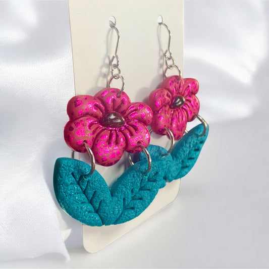 Purple Bloom Earrings