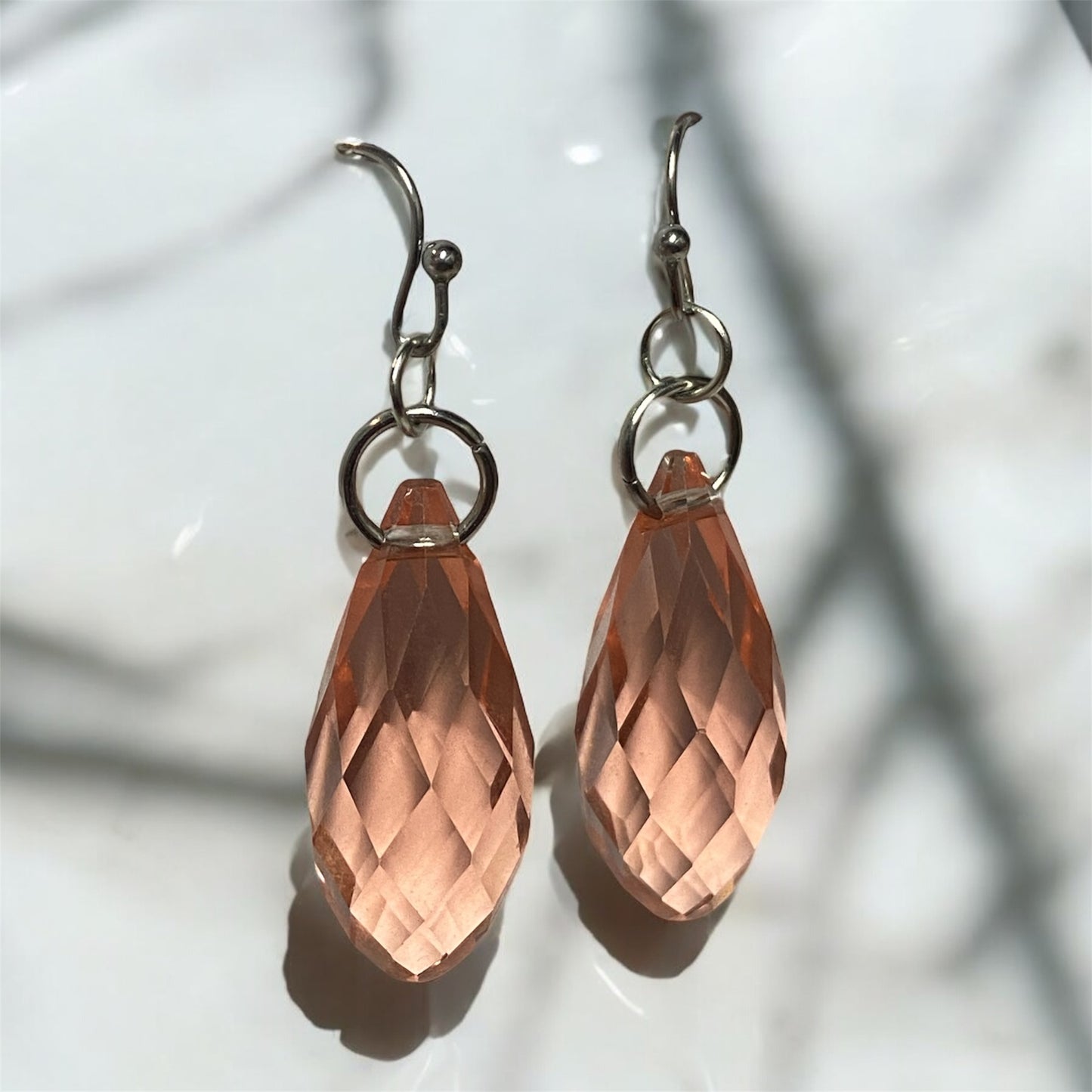 Peach Glass Droplets