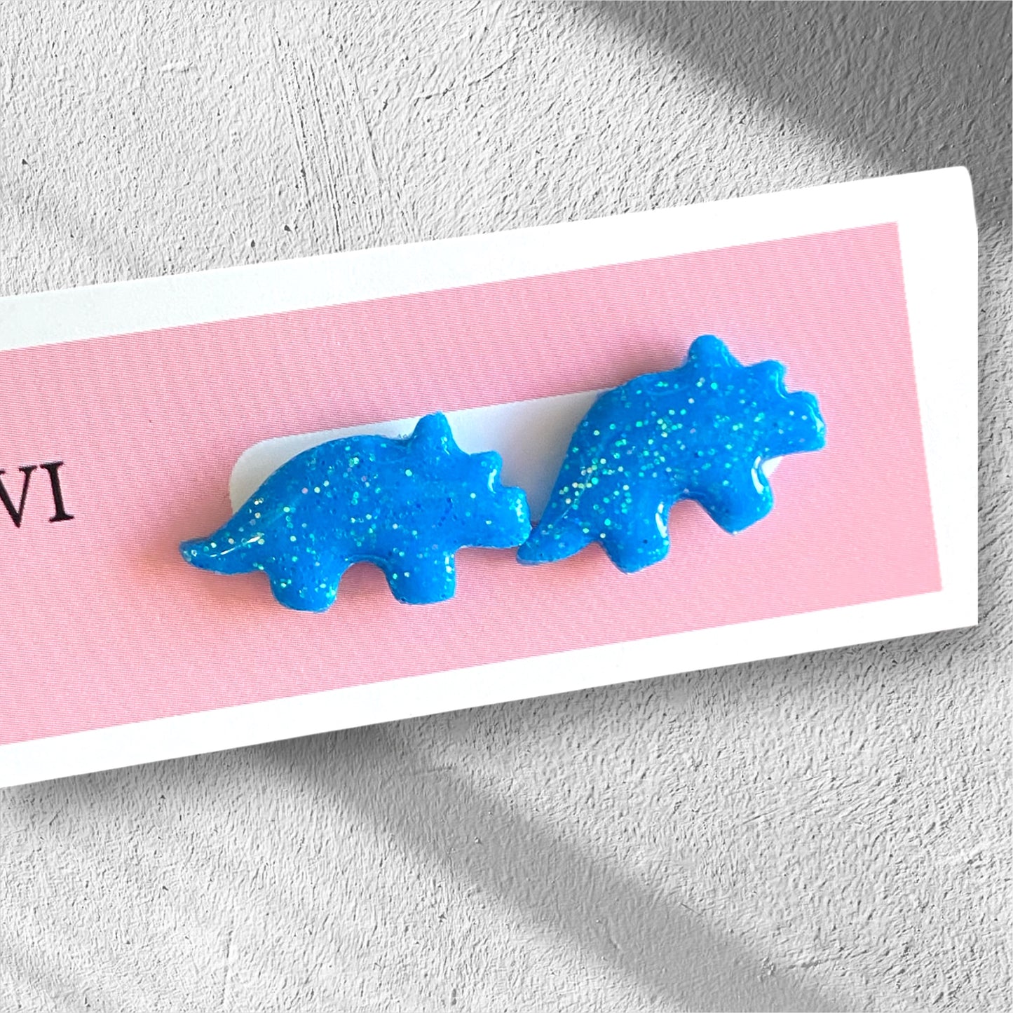 Triceratops Stud Earrings