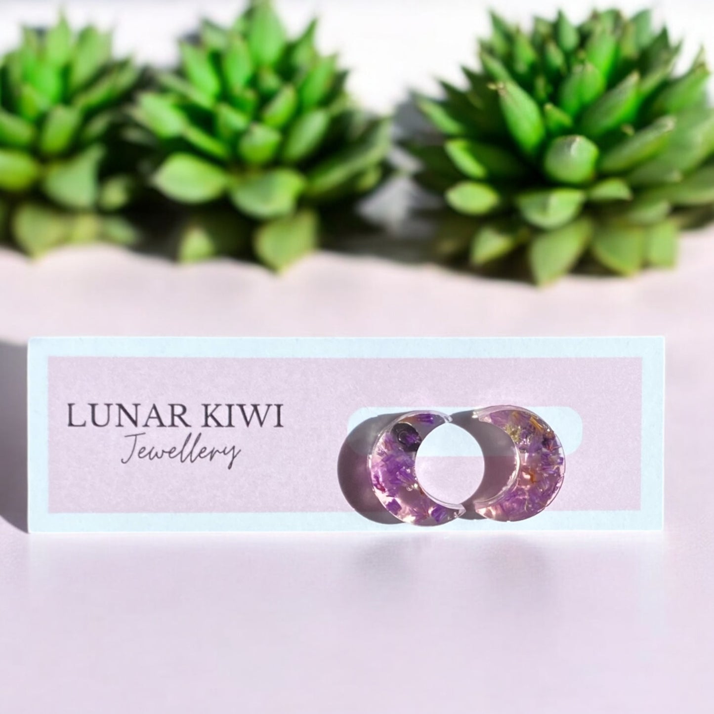 Lunar Bloom Studs