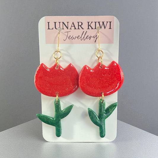 Spring Tulip Earrings 2.0