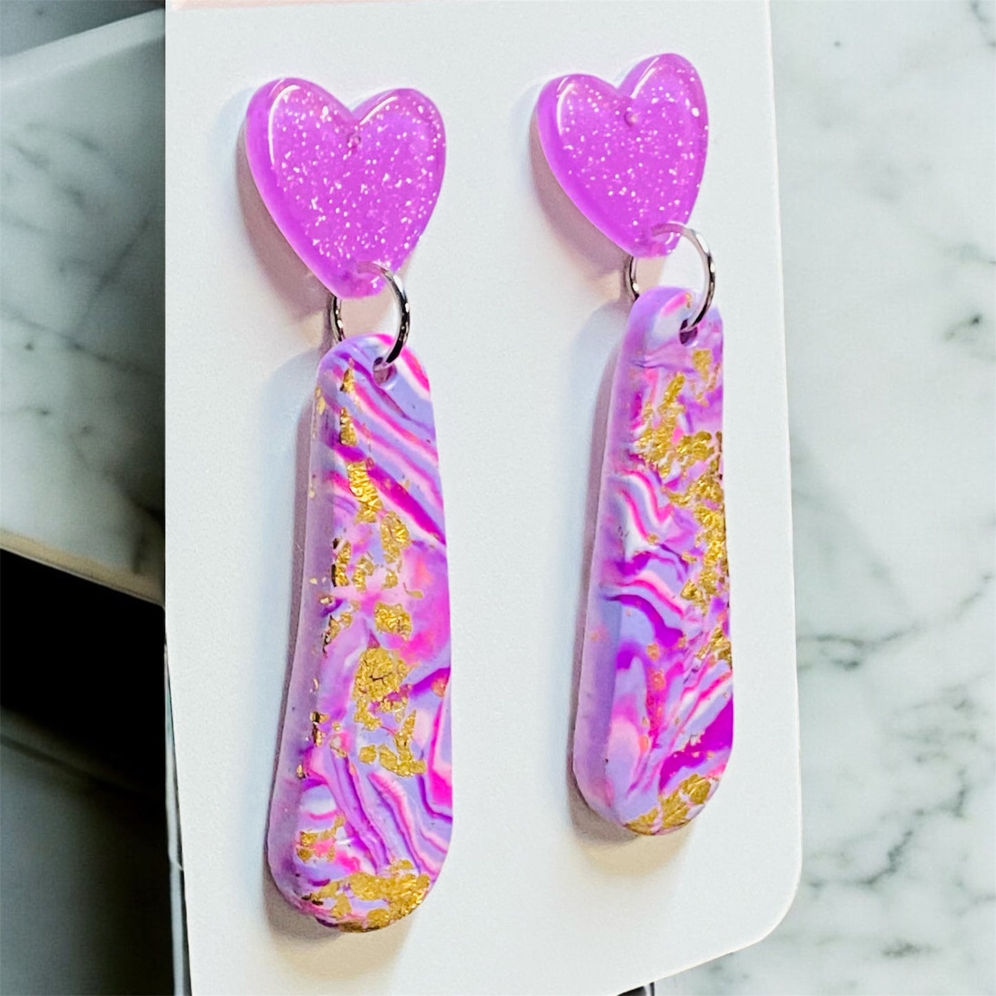 Lilac Drop Earrings
