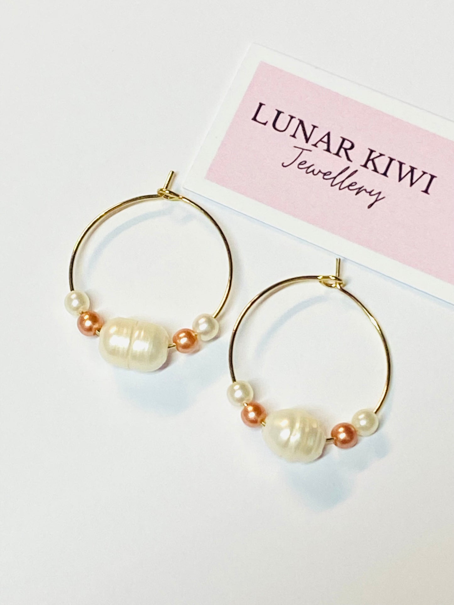 Aurora Beaded Hoop Earrings