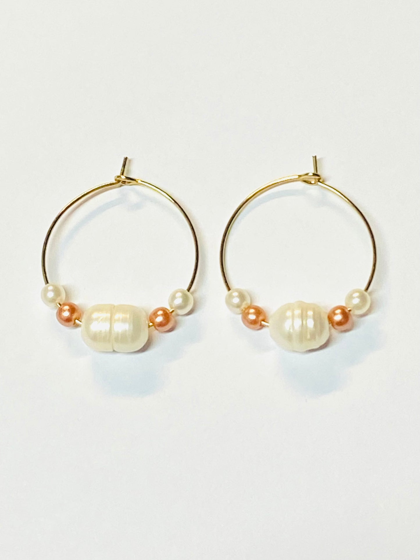 Aurora Beaded Hoop Earrings