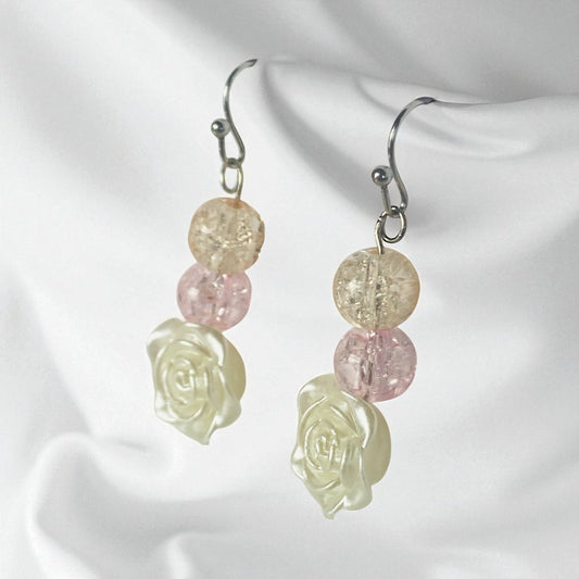 Pastel Rose Earrings