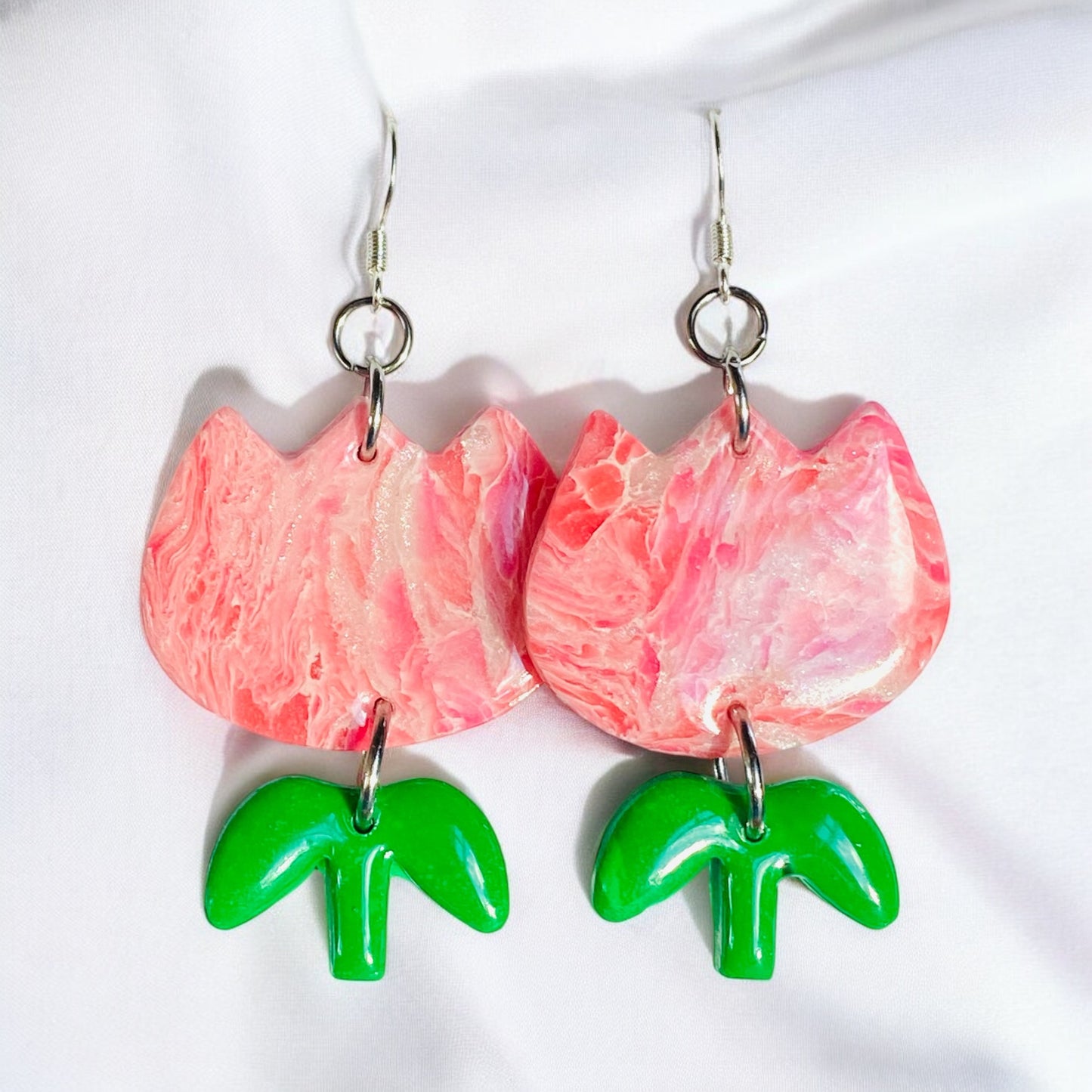 Spring Bloom Tulip Earrings