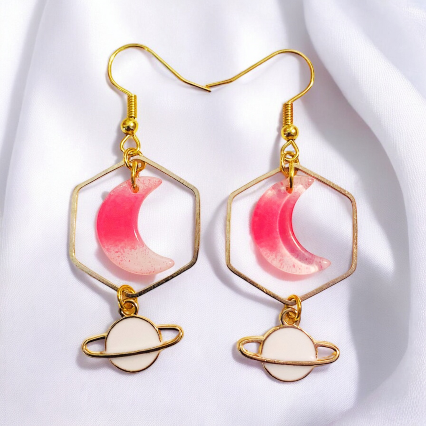 Pink Moon Earrings