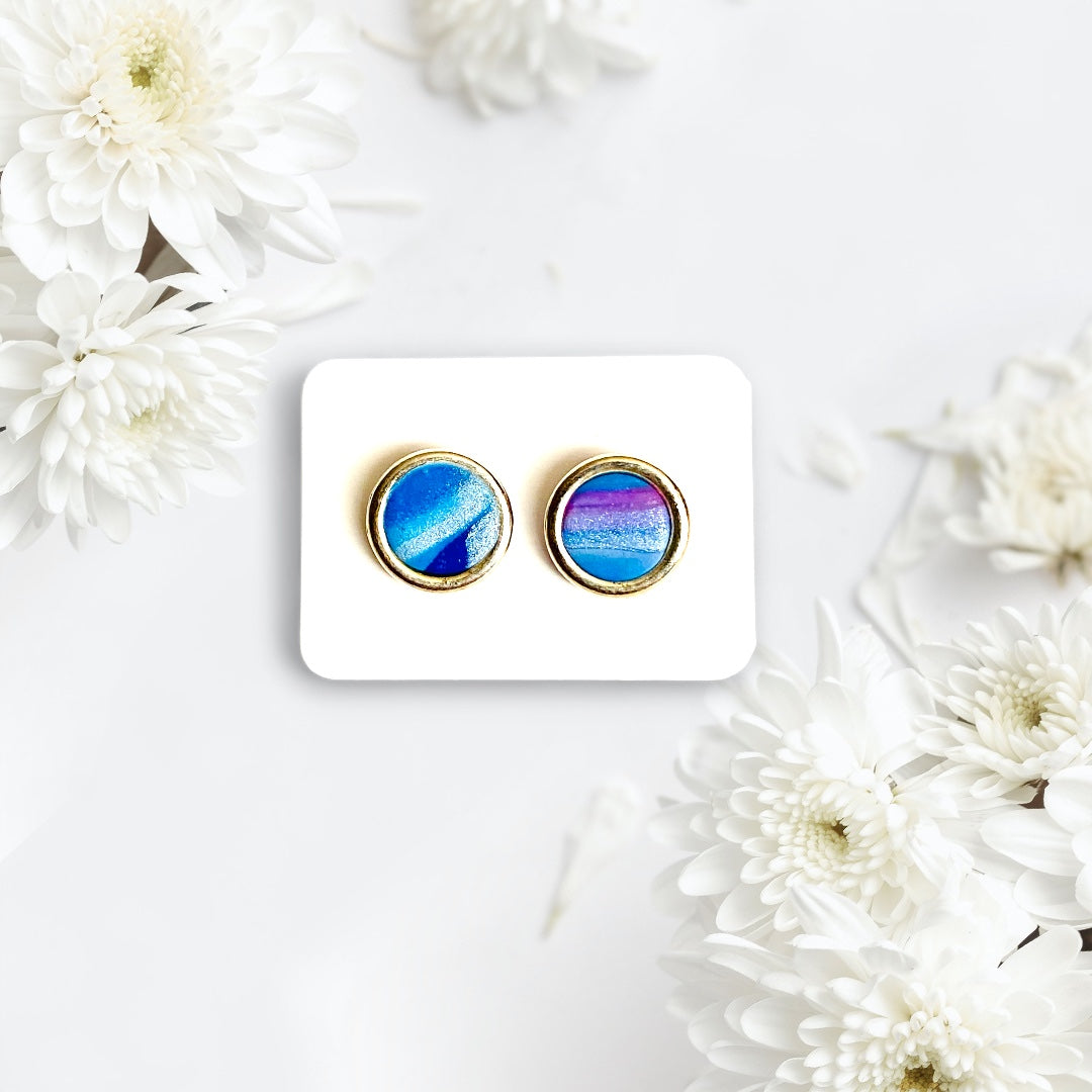 Be Present - Cosmic Blue Stud Earrings