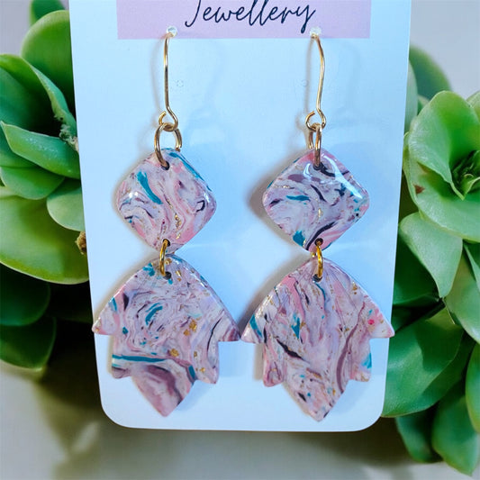 Marbled Bloom Earrings