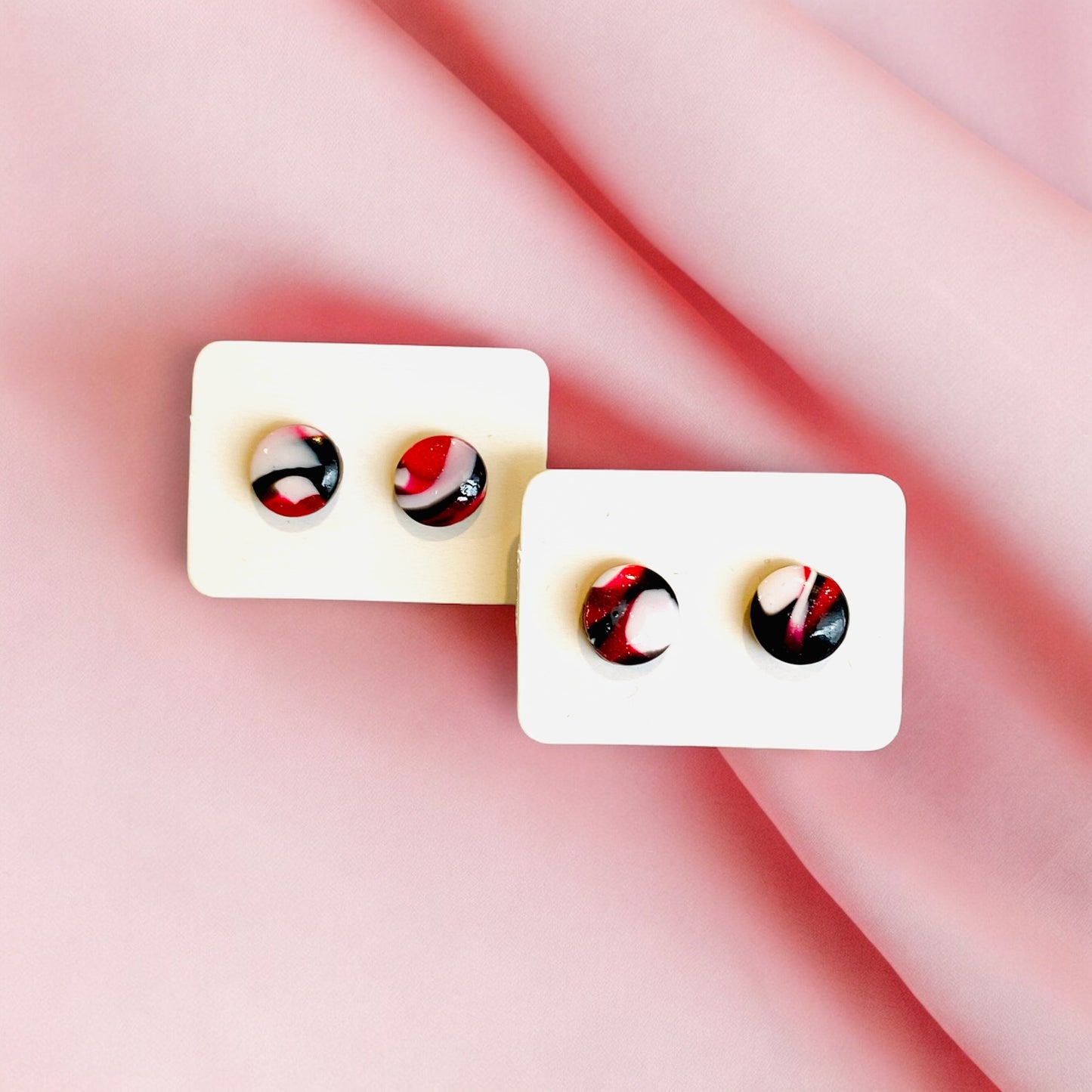 Be Powerful - Black Mix Stud Earrings