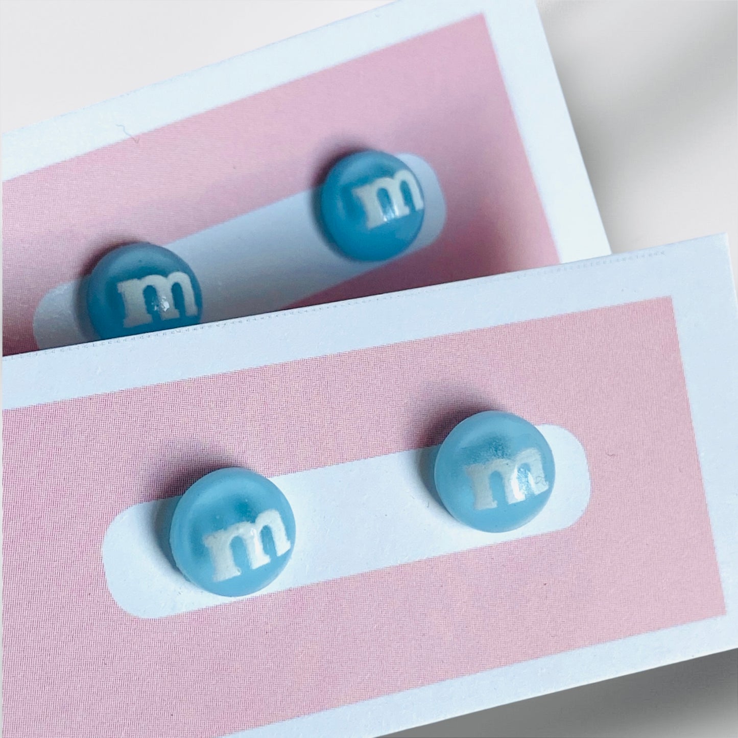 M&M stud earrings
