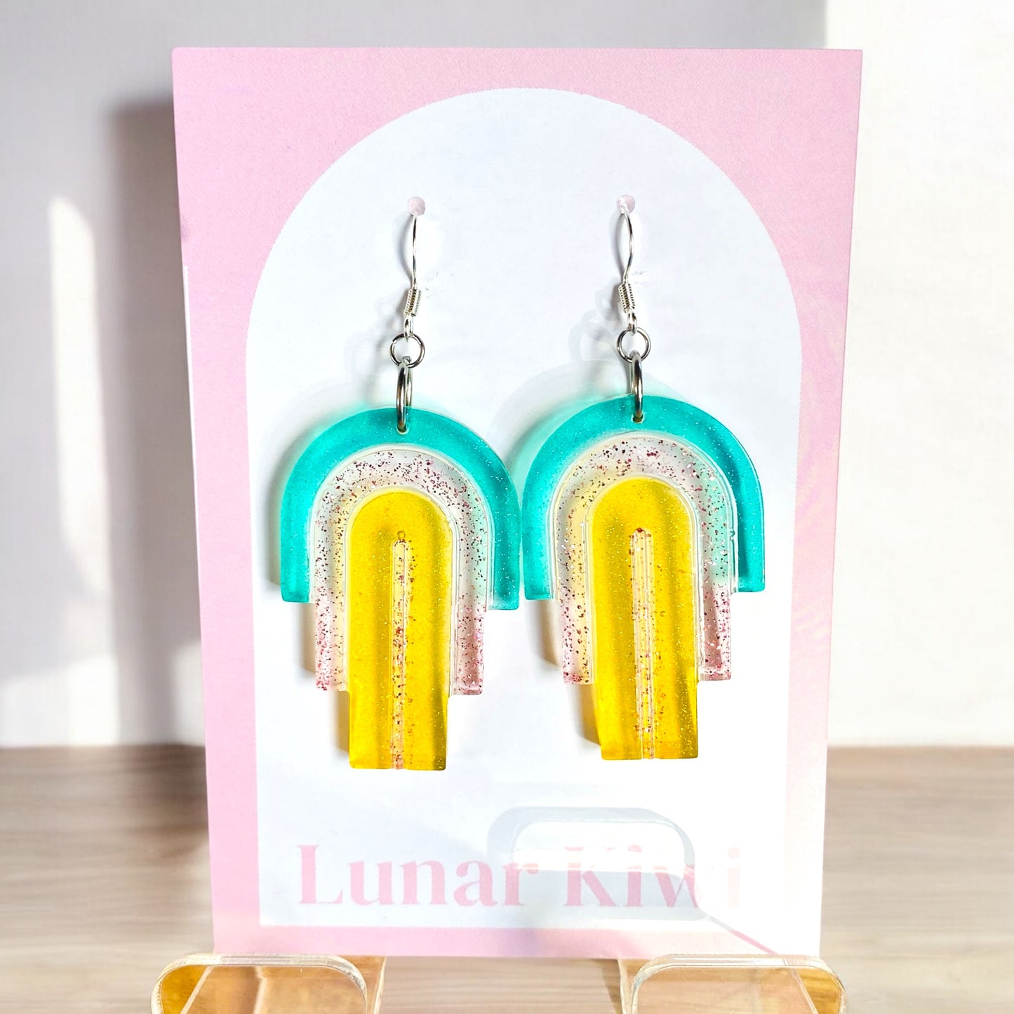 Spring Fusion Rainbow Earrings