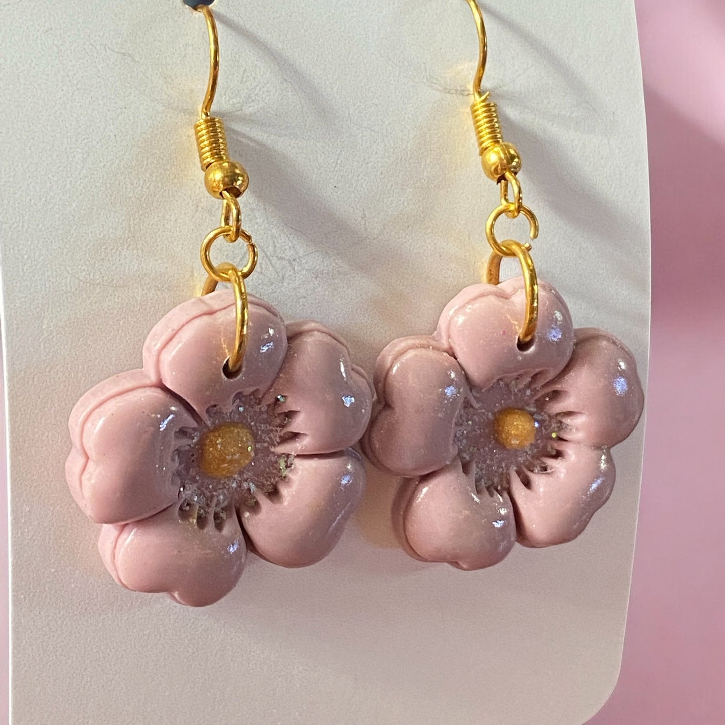 Pink Posy Earrings