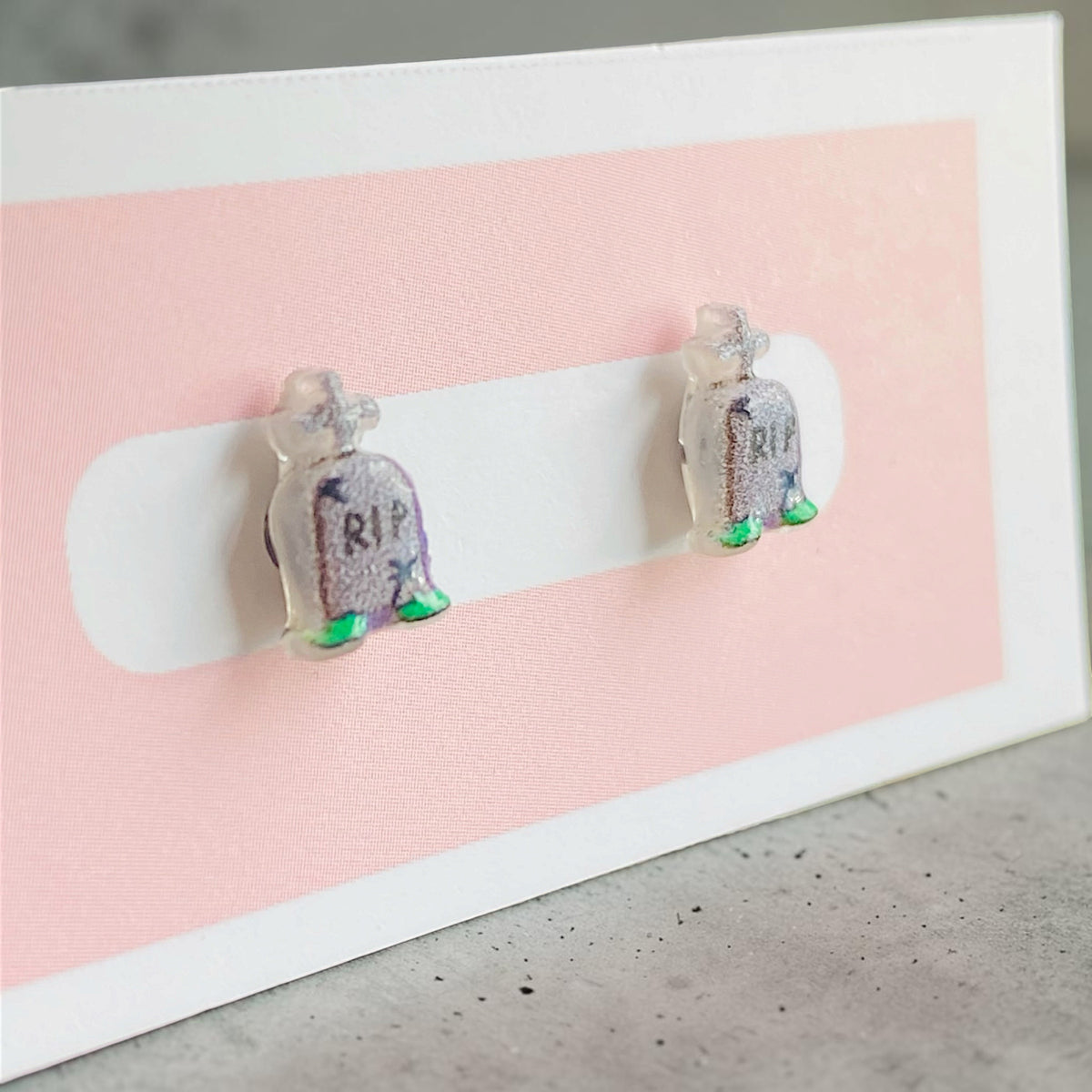 Micro Tombstone Studs 🪦