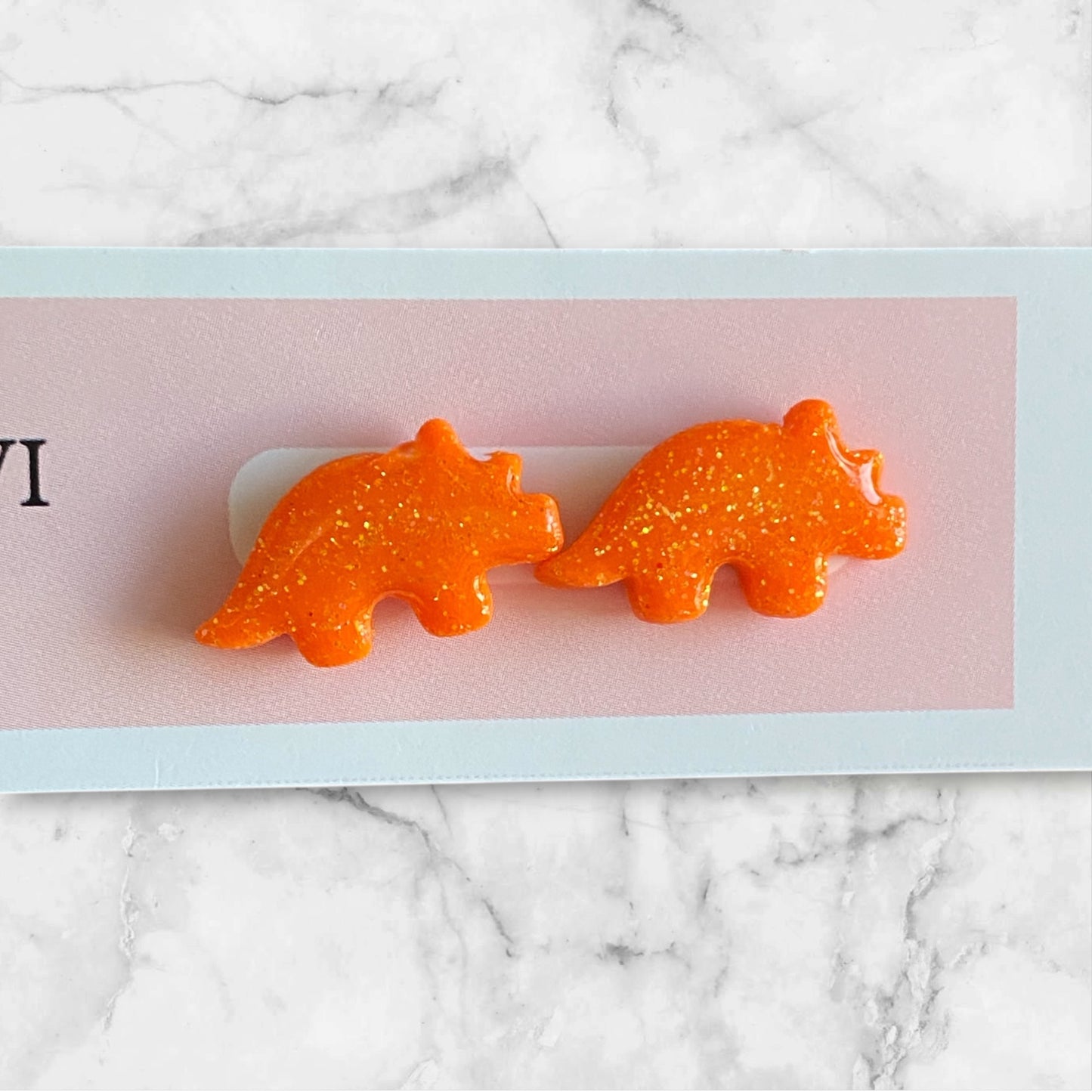 Triceratops Stud Earrings