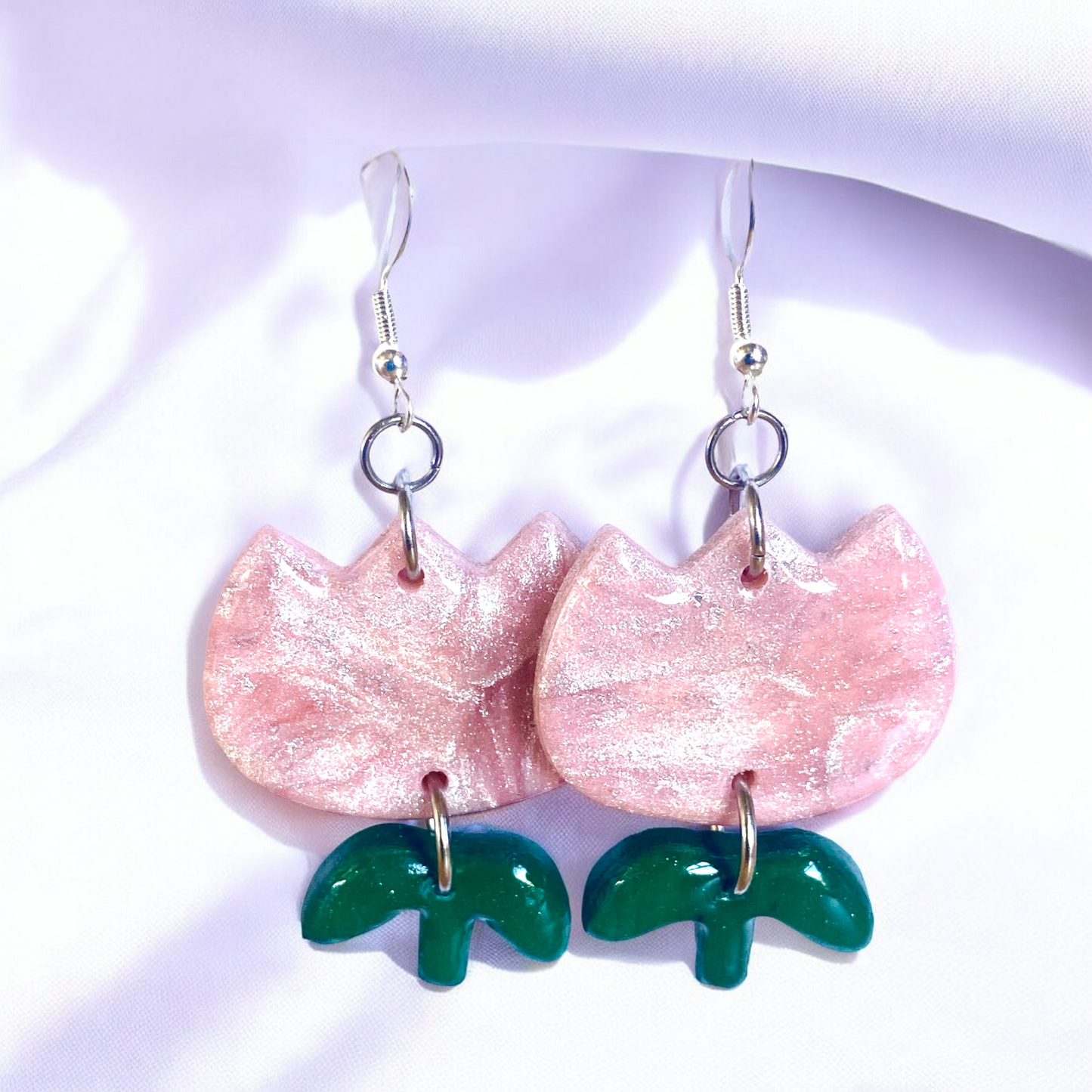 Spring Bloom Tulip Earrings