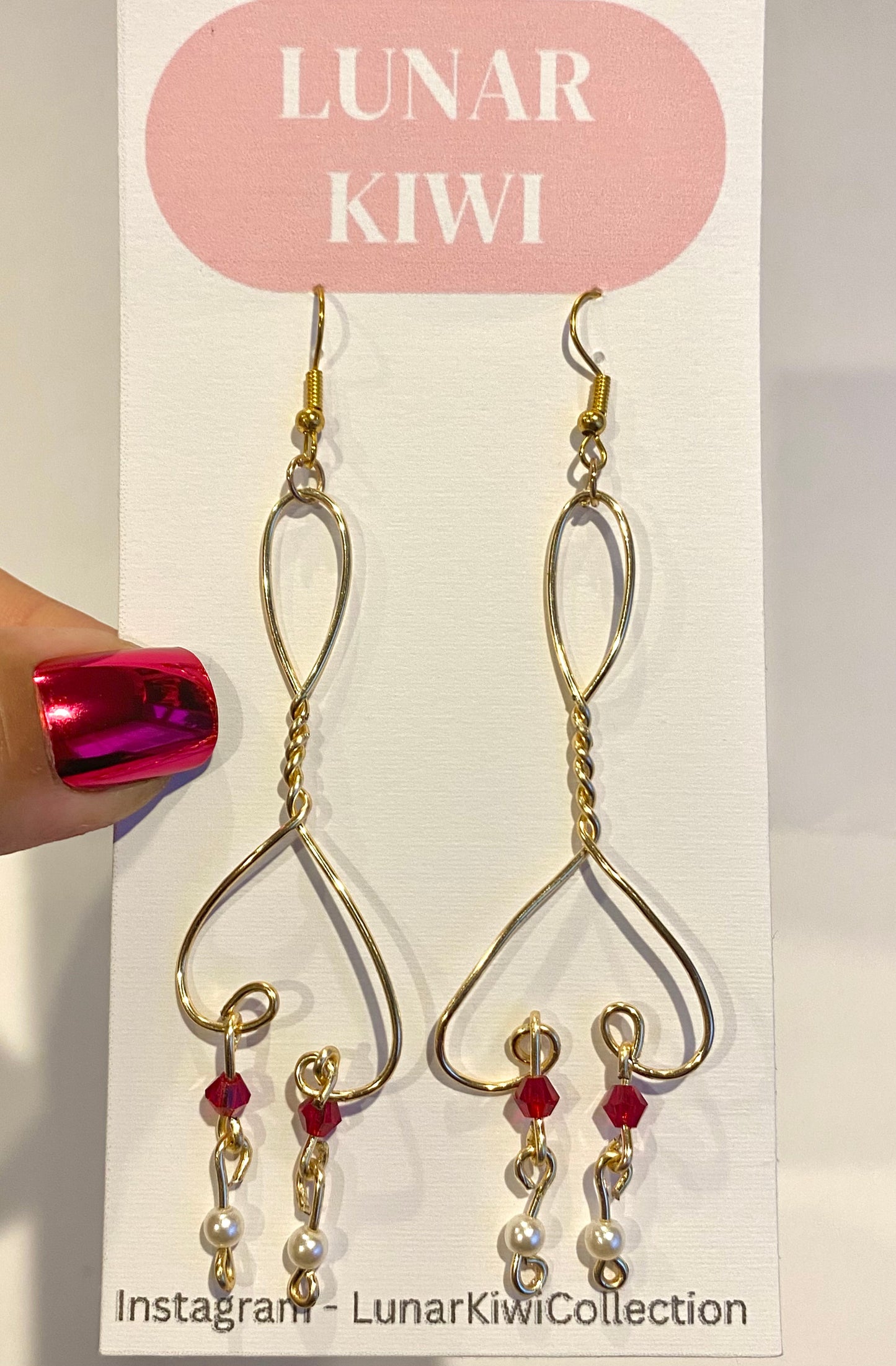 Long romance earrings