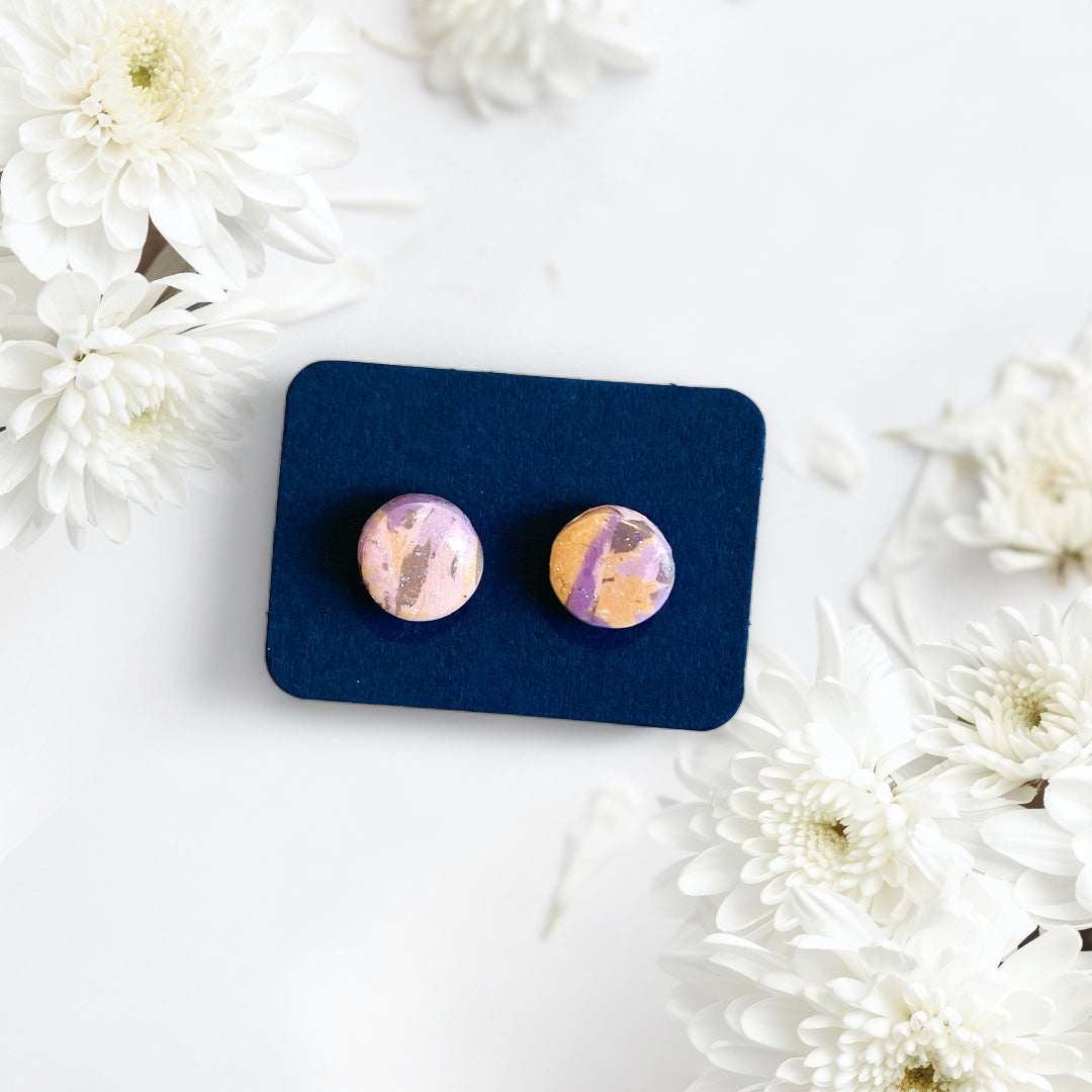 Be Mindful - Neutral Toned Stud Earrings