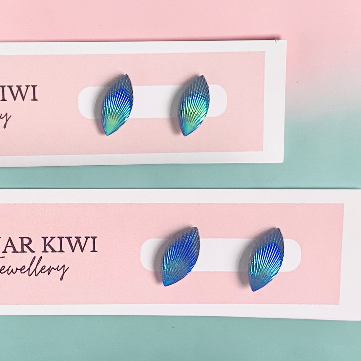 Peacock Feather Mini Studs
