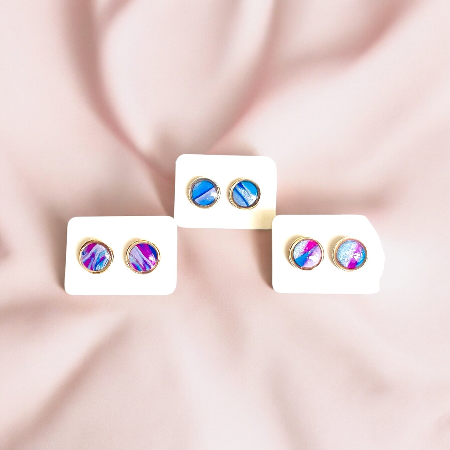 Be Present - Cosmic Blue Stud Earrings