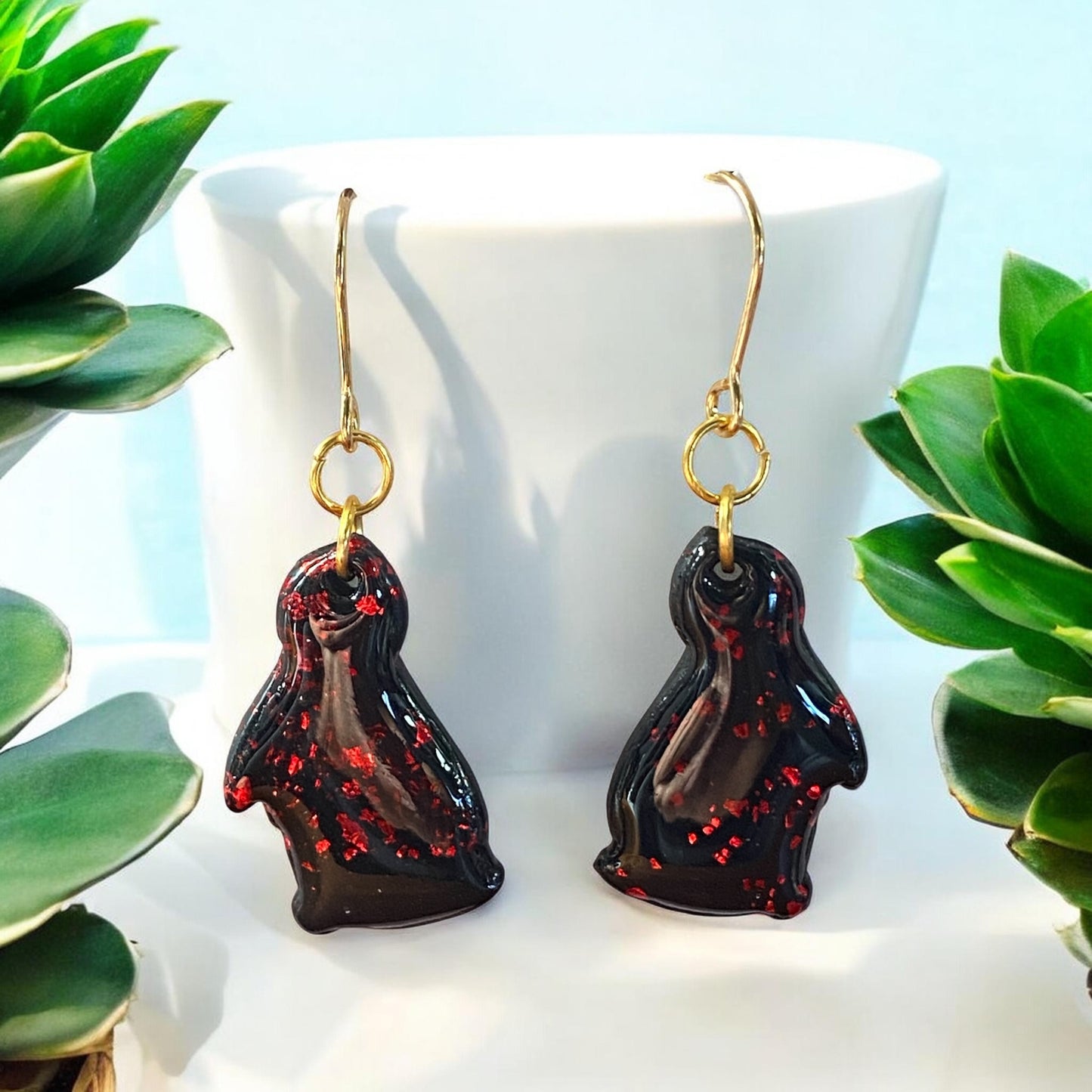 Midnight Escape Bunny Earrings